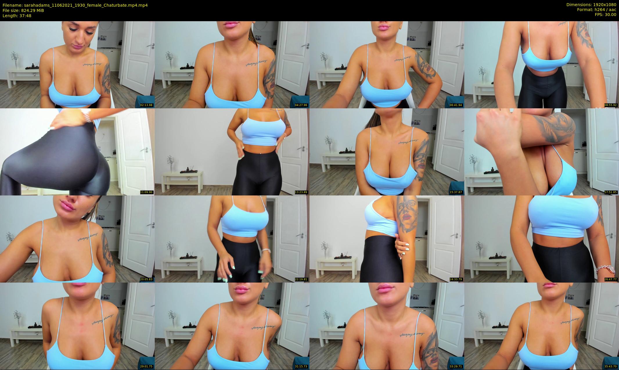 sarahadams — 38 minute Chaturbate female cam show recording, 1080p, Jun 11, 2021