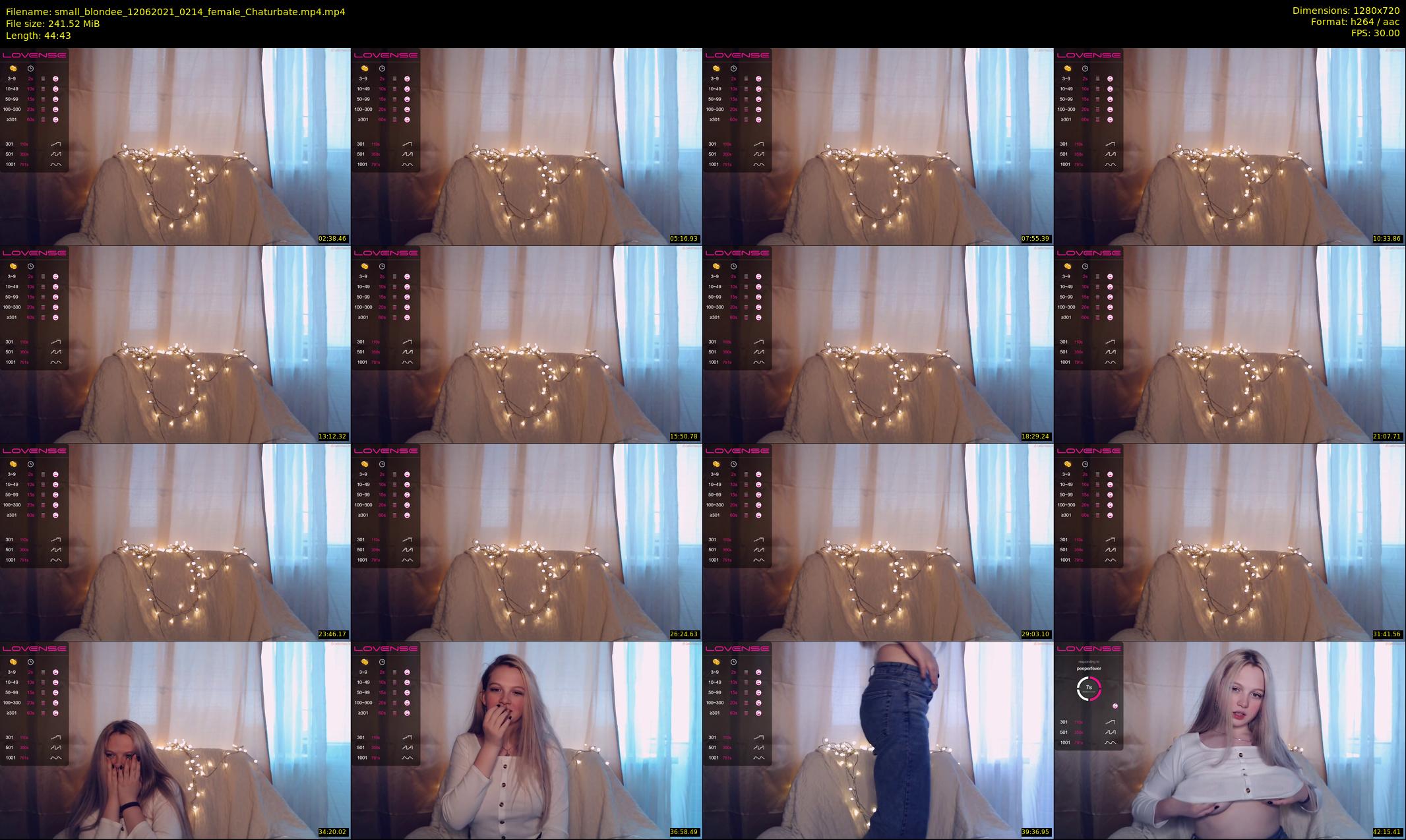 small_blondee — 45 minute Chaturbate female cam show recording, 720p, Jun 12, 2021