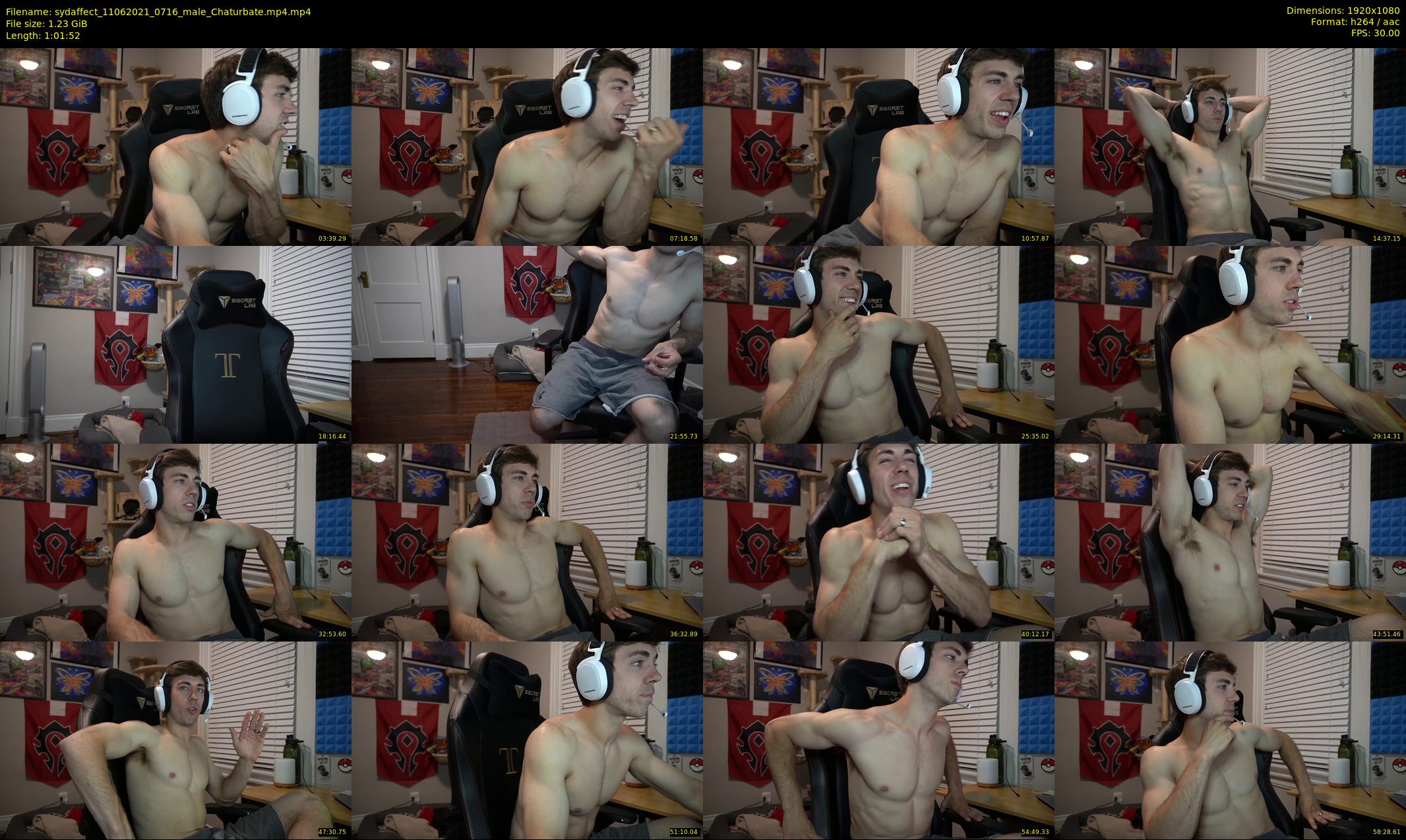 sydaffect — 62 minute Chaturbate male cam show recording, 1080p, Jun 11, 2021