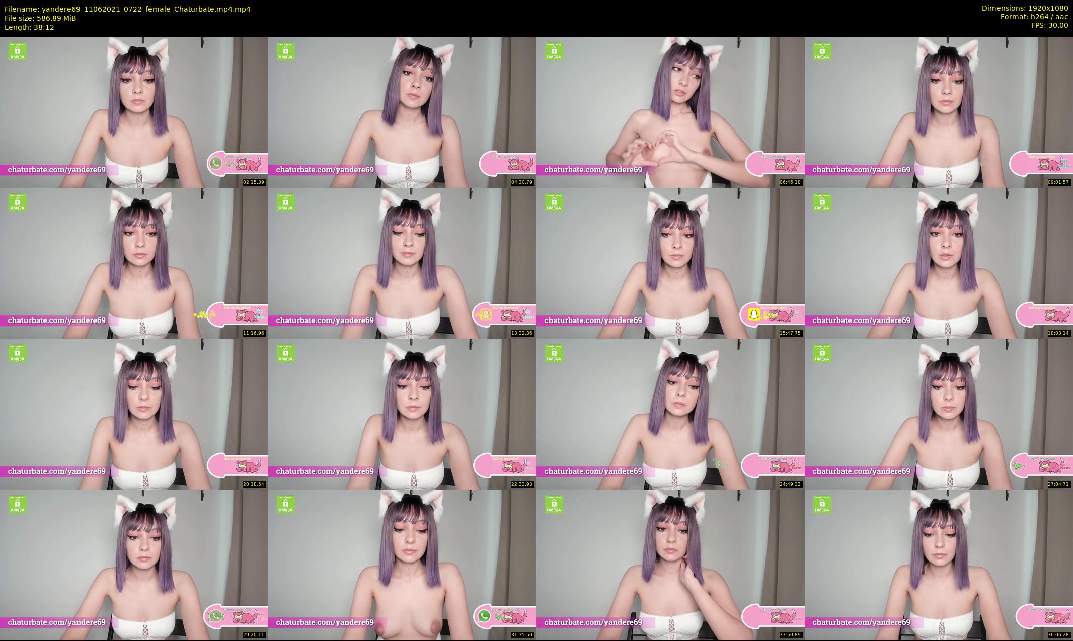 yandere69 — 39 minute Chaturbate female cam show recording, 1080p, Jun 11, 2021