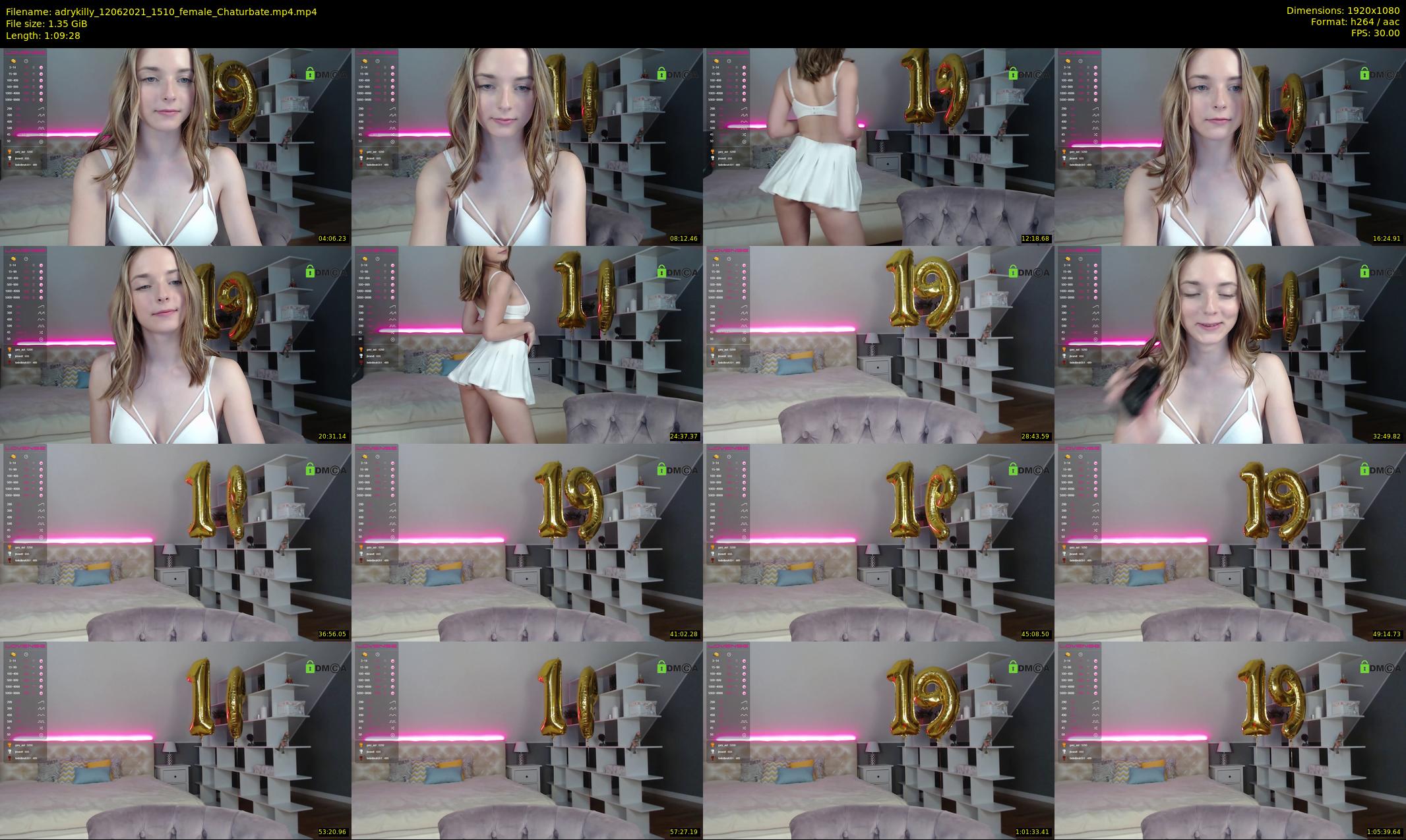 adrykilly — 70 minute Chaturbate female cam show recording, 1080p, Jun 12, 2021