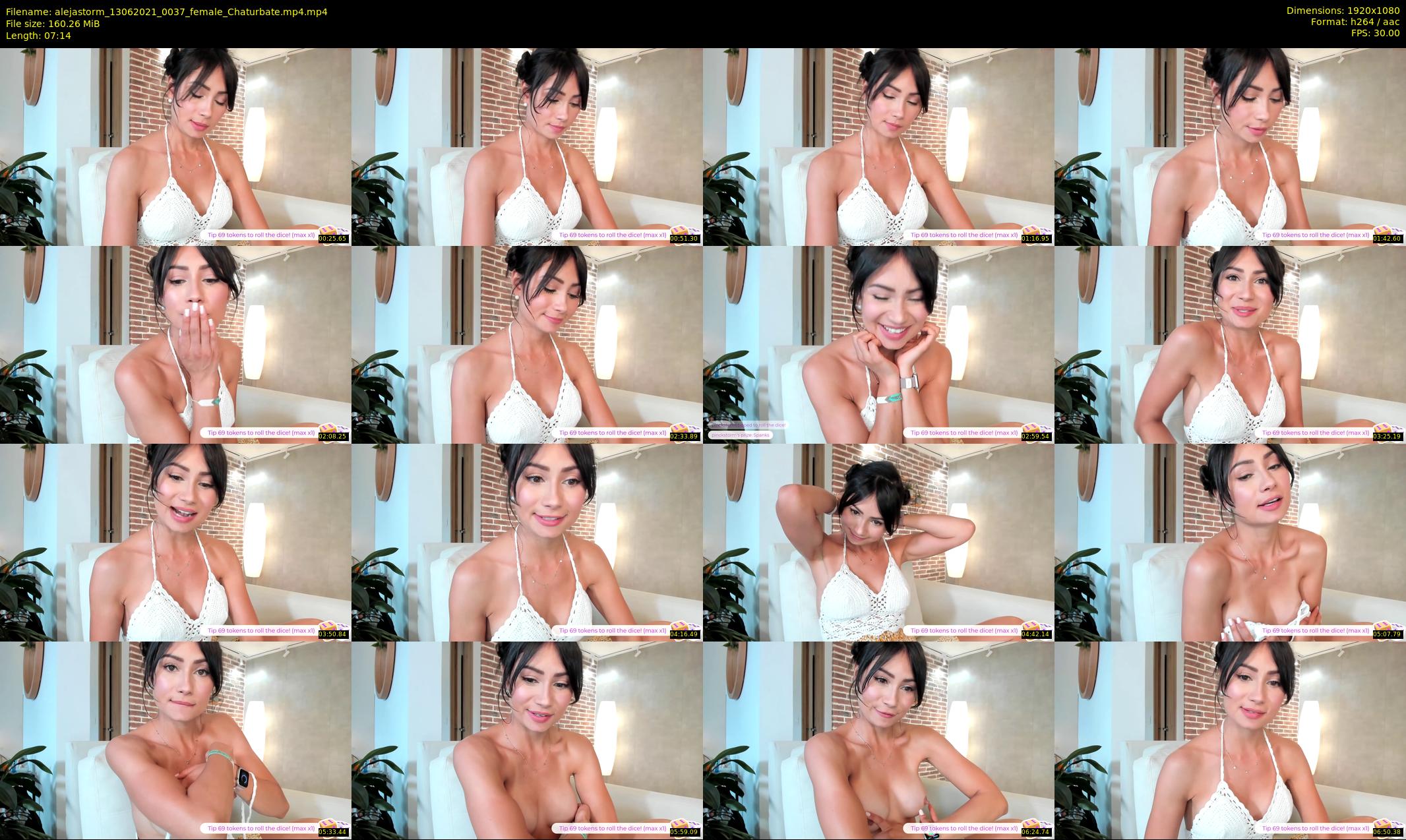 alejastorm — 8 minute Chaturbate female cam show recording, 1080p, Jun 13, 2021