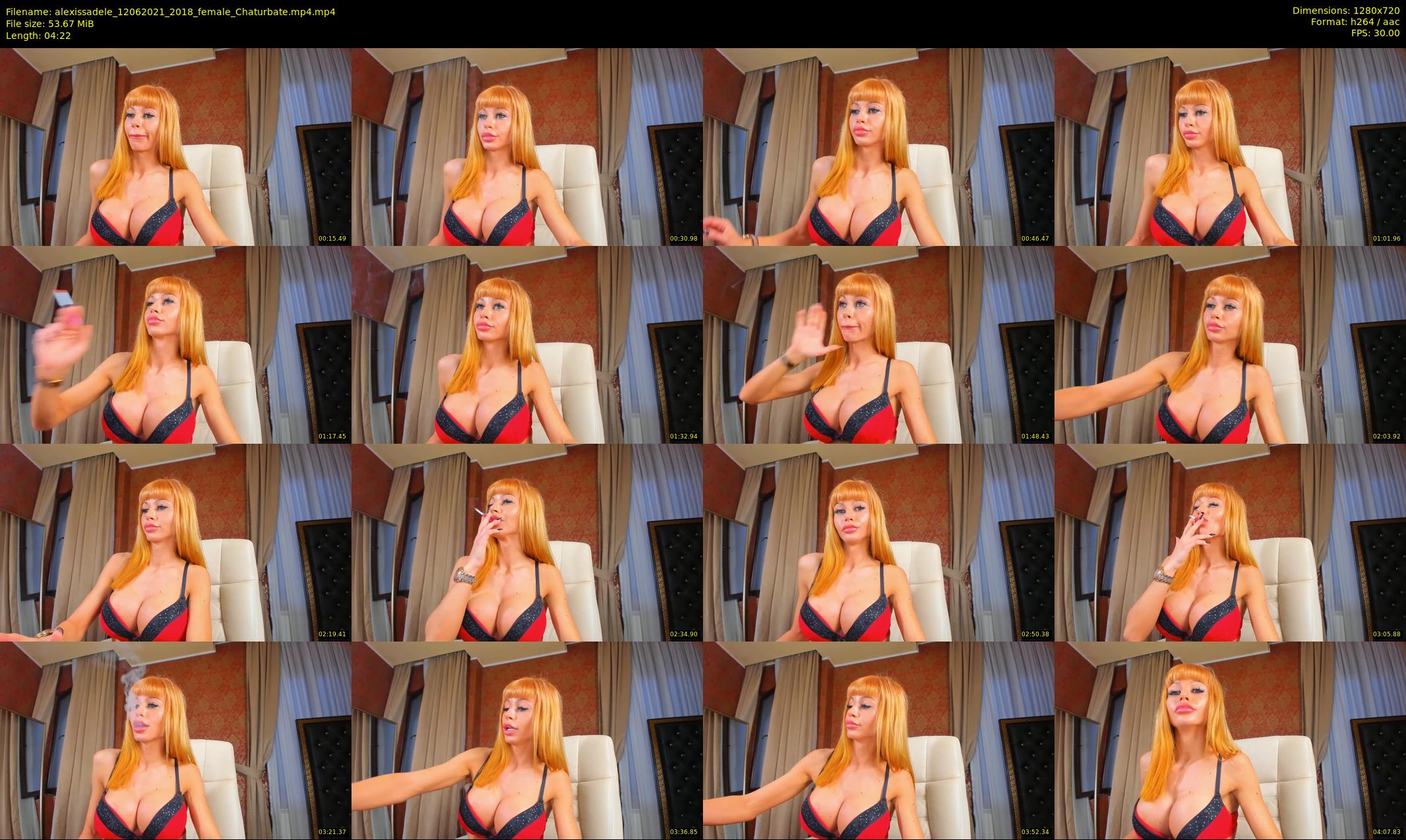 alexissadele — 5 minute Chaturbate female cam show recording, 720p, Jun 12, 2021