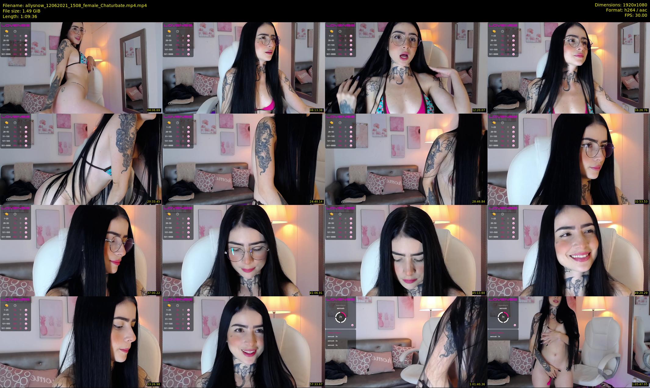 allysnow — 70 minute Chaturbate female cam show recording, 1080p, Jun 12, 2021