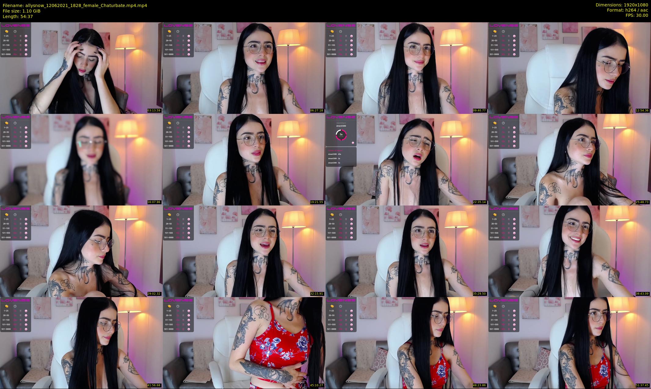 allysnow — 55 minute Chaturbate female cam show recording, 1080p, Jun 12, 2021