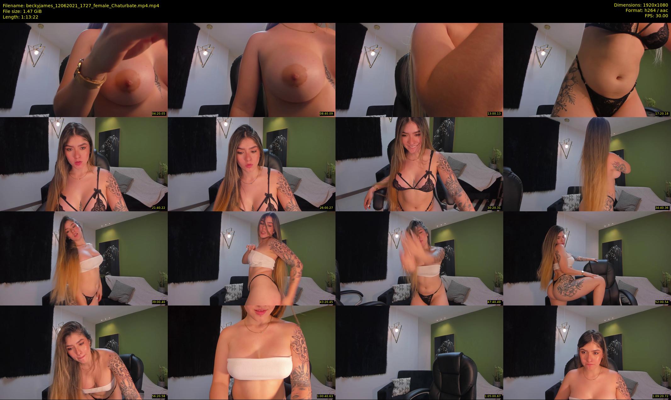 beckyjames — 74 minute Chaturbate female cam show recording, 1080p, Jun 12, 2021