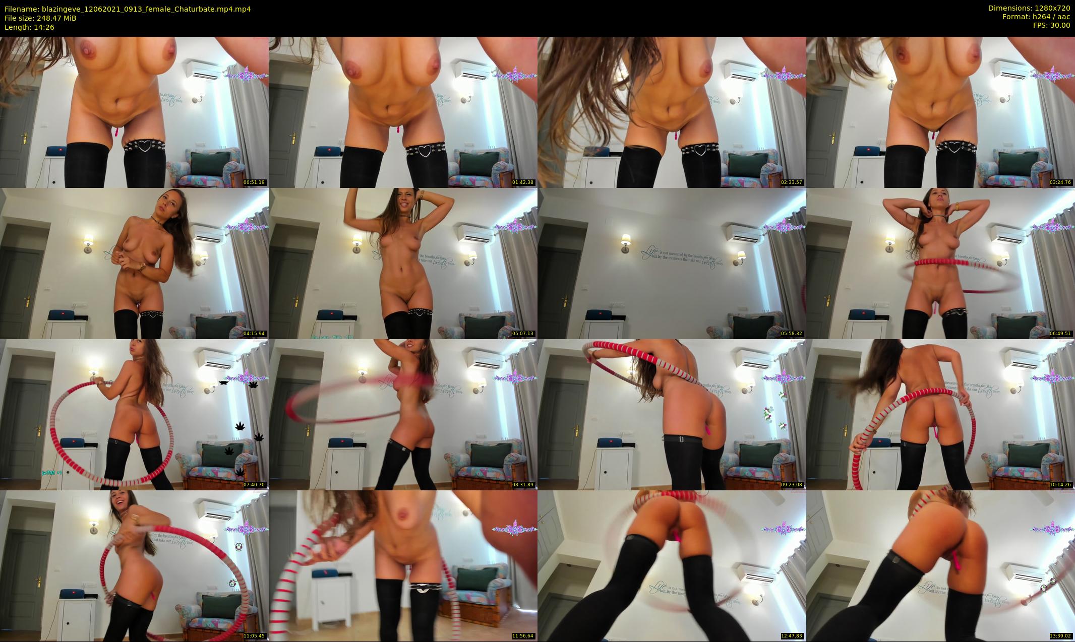 blazingeve — 15 minute Chaturbate female cam show recording, 720p, Jun 12, 2021