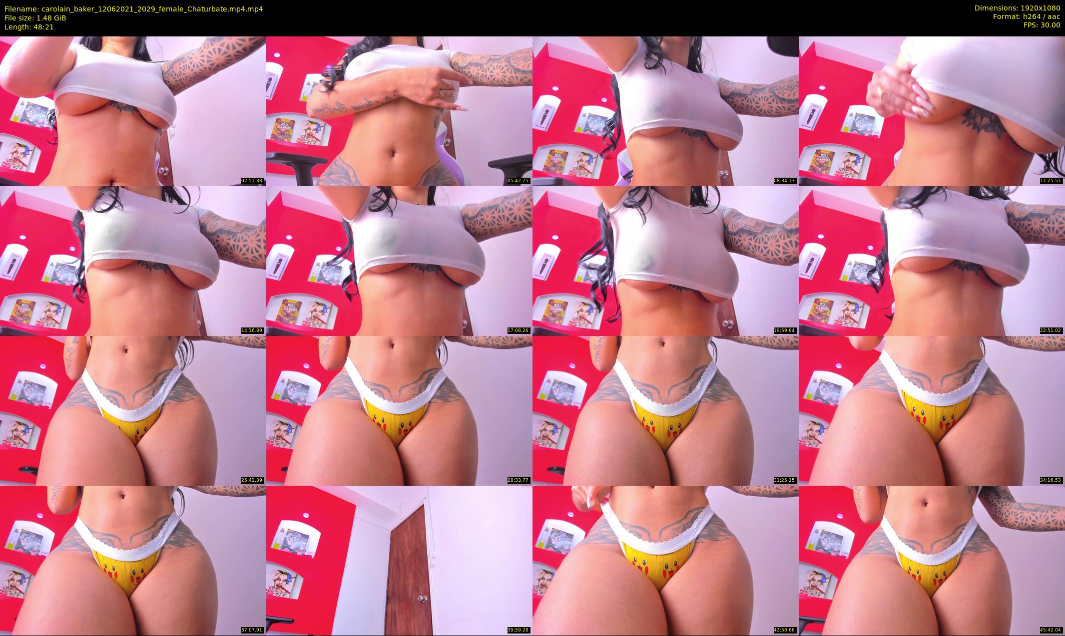 carolain_baker — 49 minute Chaturbate female cam show recording, 1080p, Jun 12, 2021
