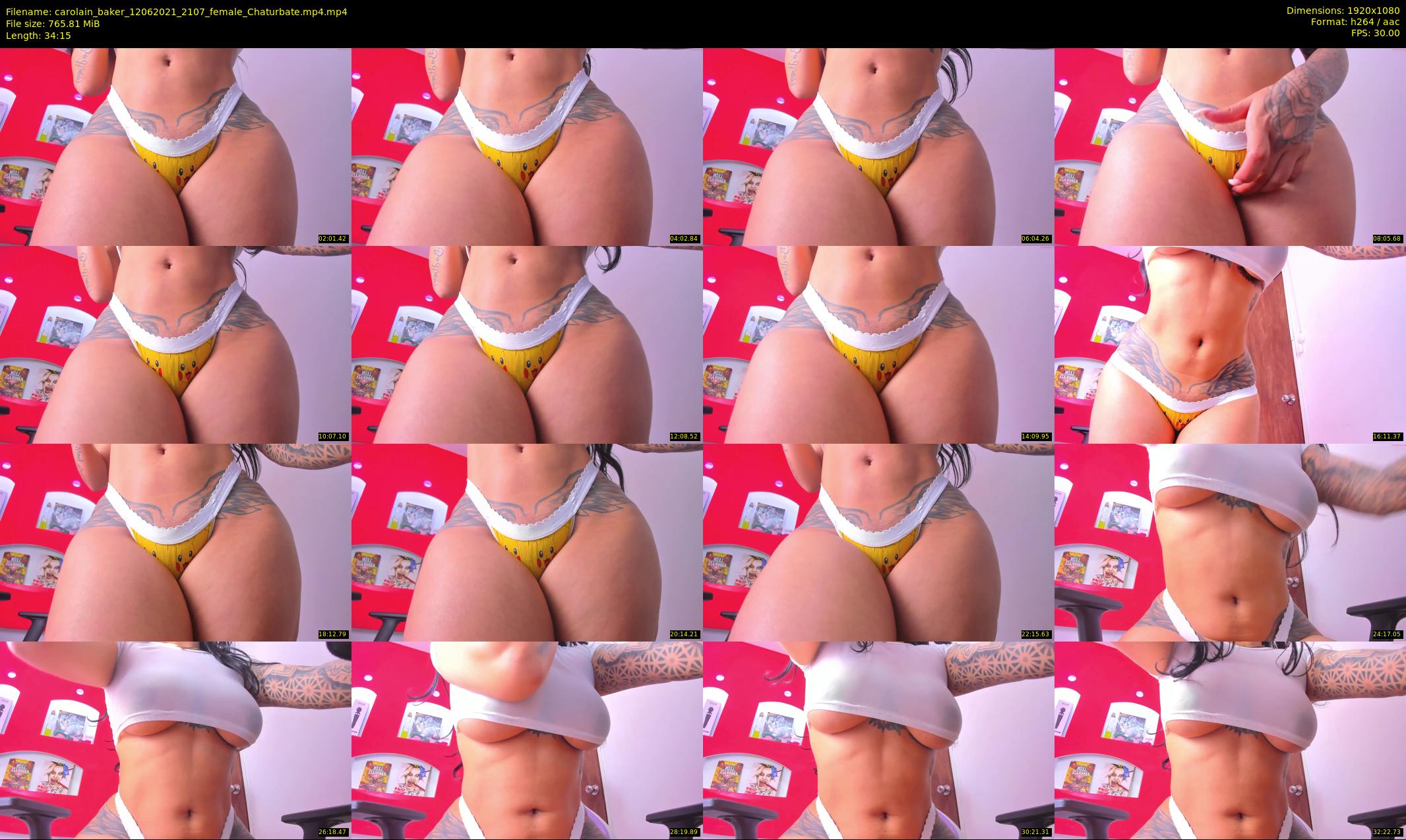 carolain_baker — 35 minute Chaturbate female cam show recording, 1080p, Jun 12, 2021
