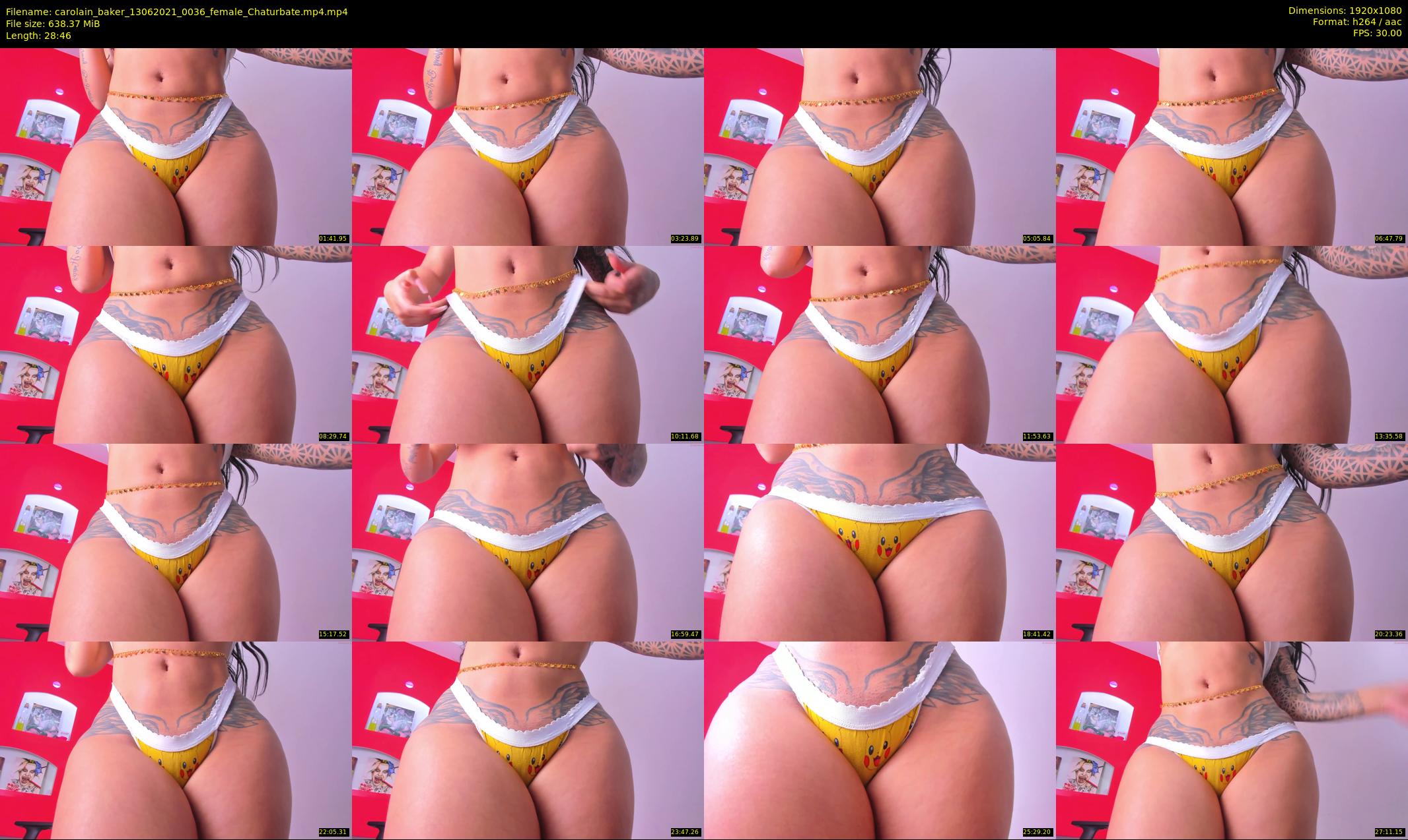 carolain_baker — 29 minute Chaturbate female cam show recording, 1080p, Jun 13, 2021