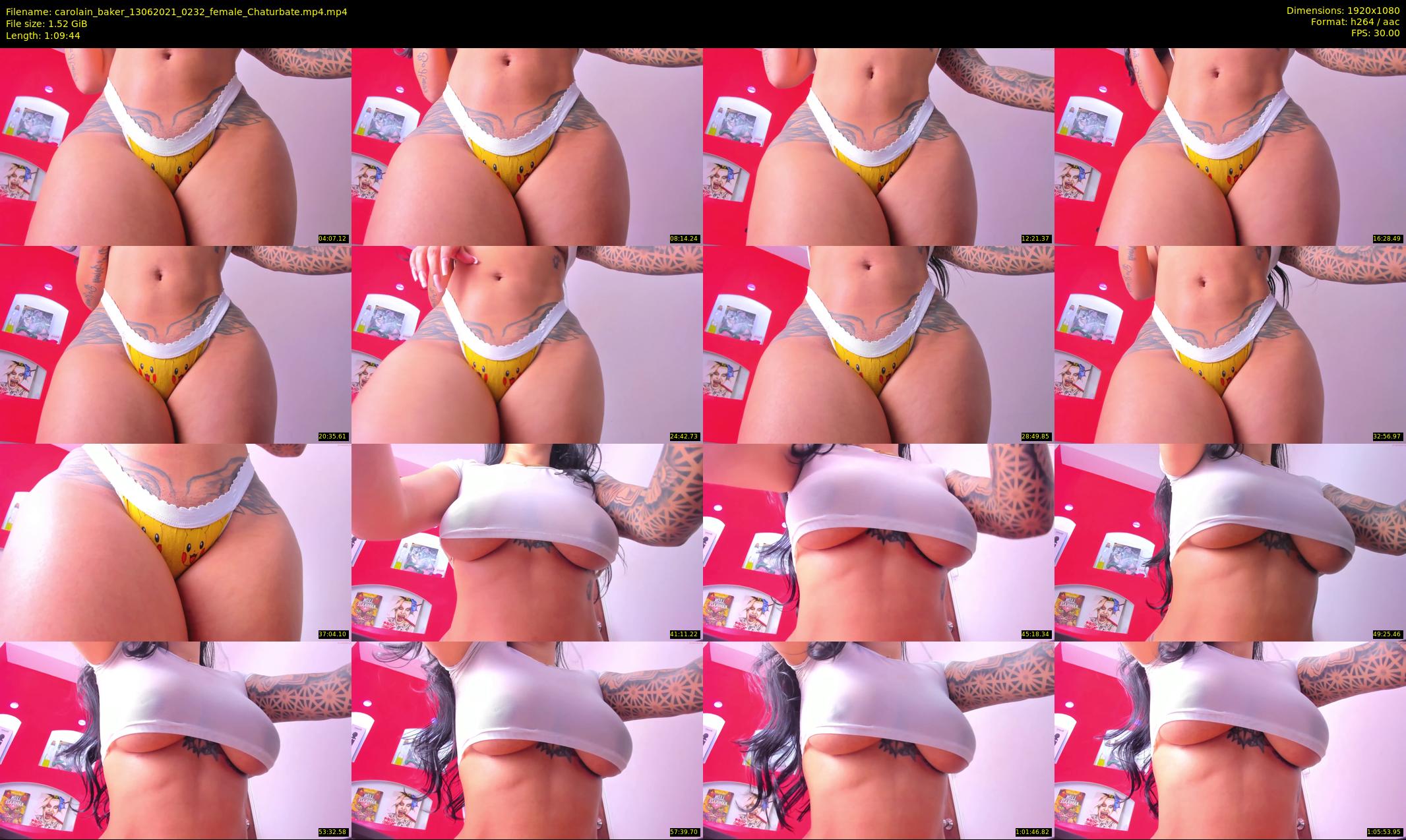 carolain_baker — 70 minute Chaturbate female cam show recording, 1080p, Jun 13, 2021