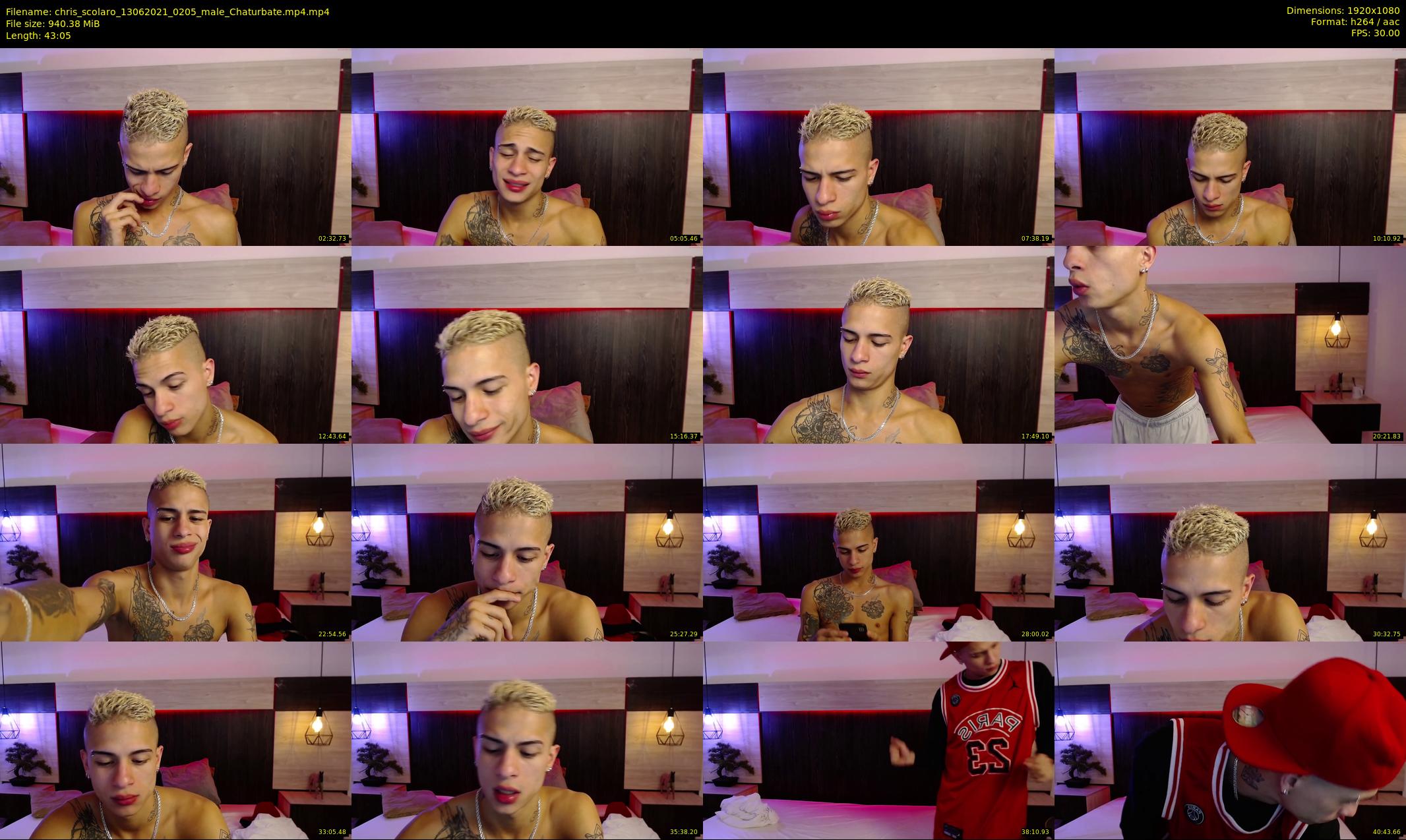 chris_scolaro — 44 minute Chaturbate male cam show recording, 1080p, Jun 13, 2021