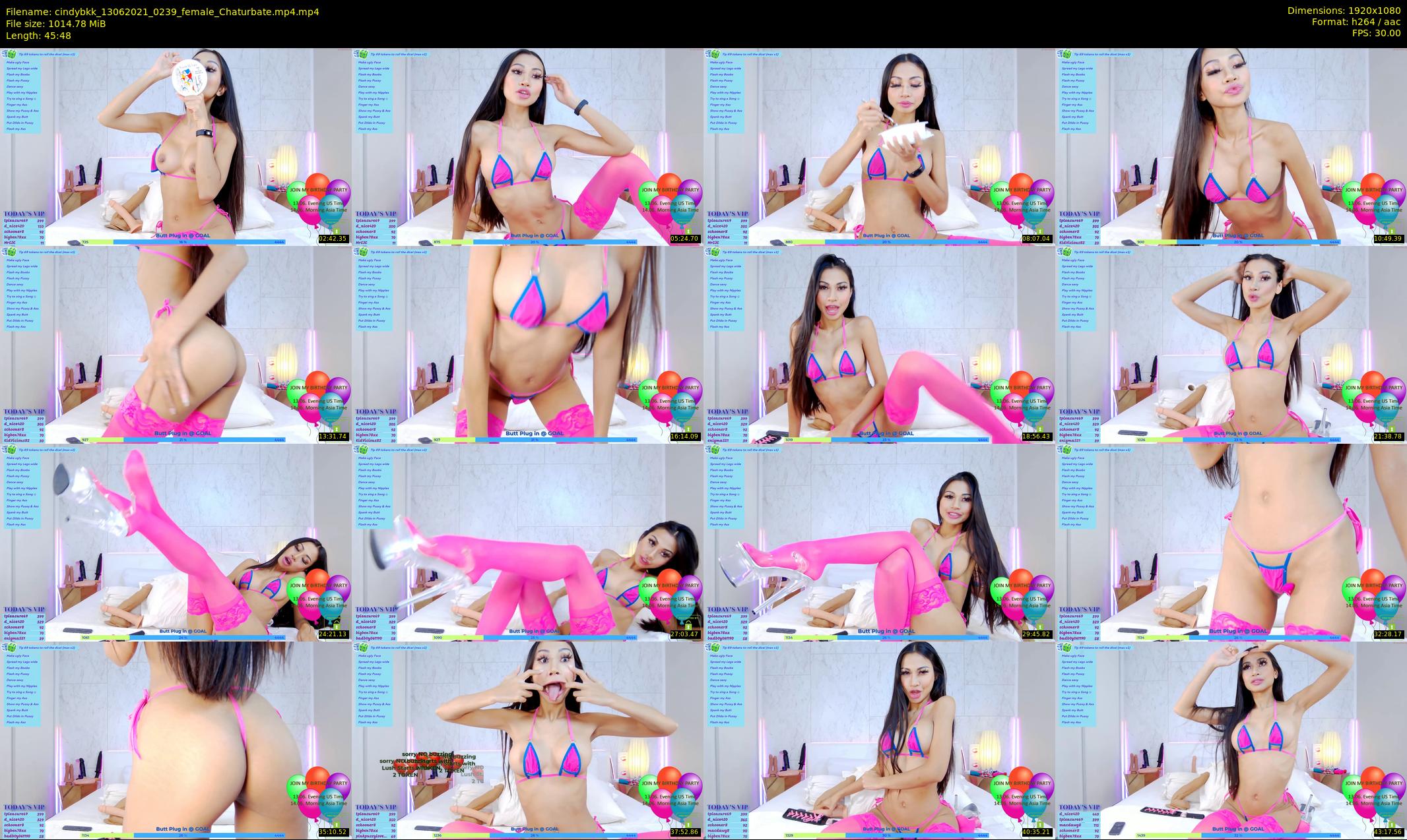 cindybkk — 46 minute Chaturbate female cam show recording, 1080p, Jun 13, 2021