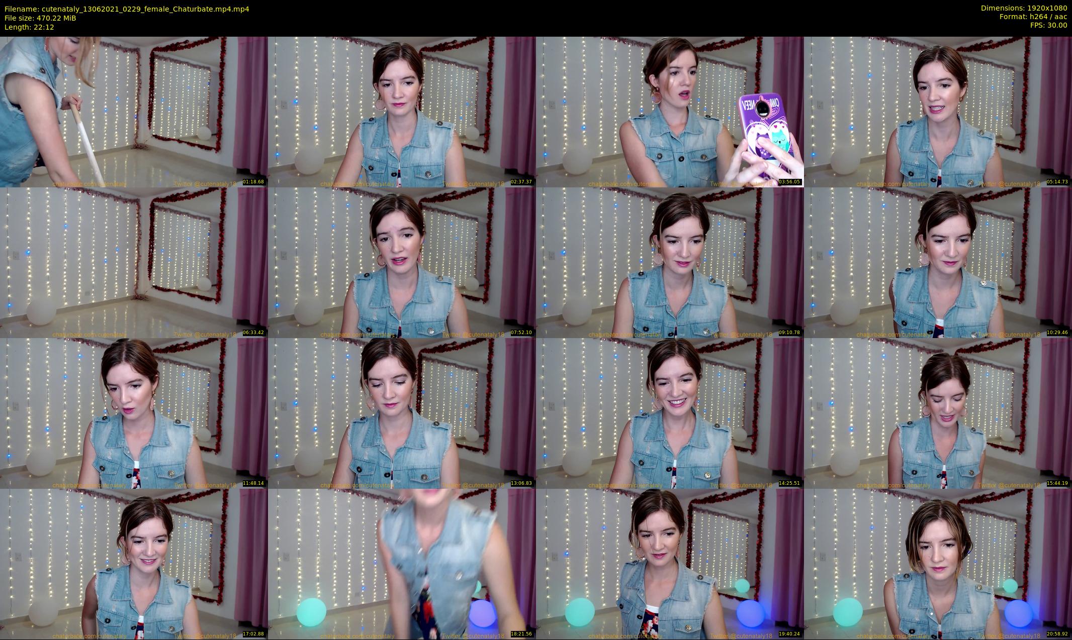 cutenataly — 23 minute Chaturbate female cam show recording, 1080p, Jun 13, 2021