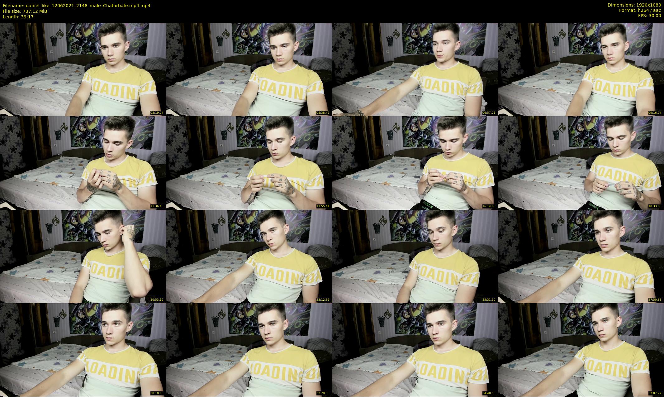 daniel_like — 40 minute Chaturbate male cam show recording, 1080p, Jun 12, 2021