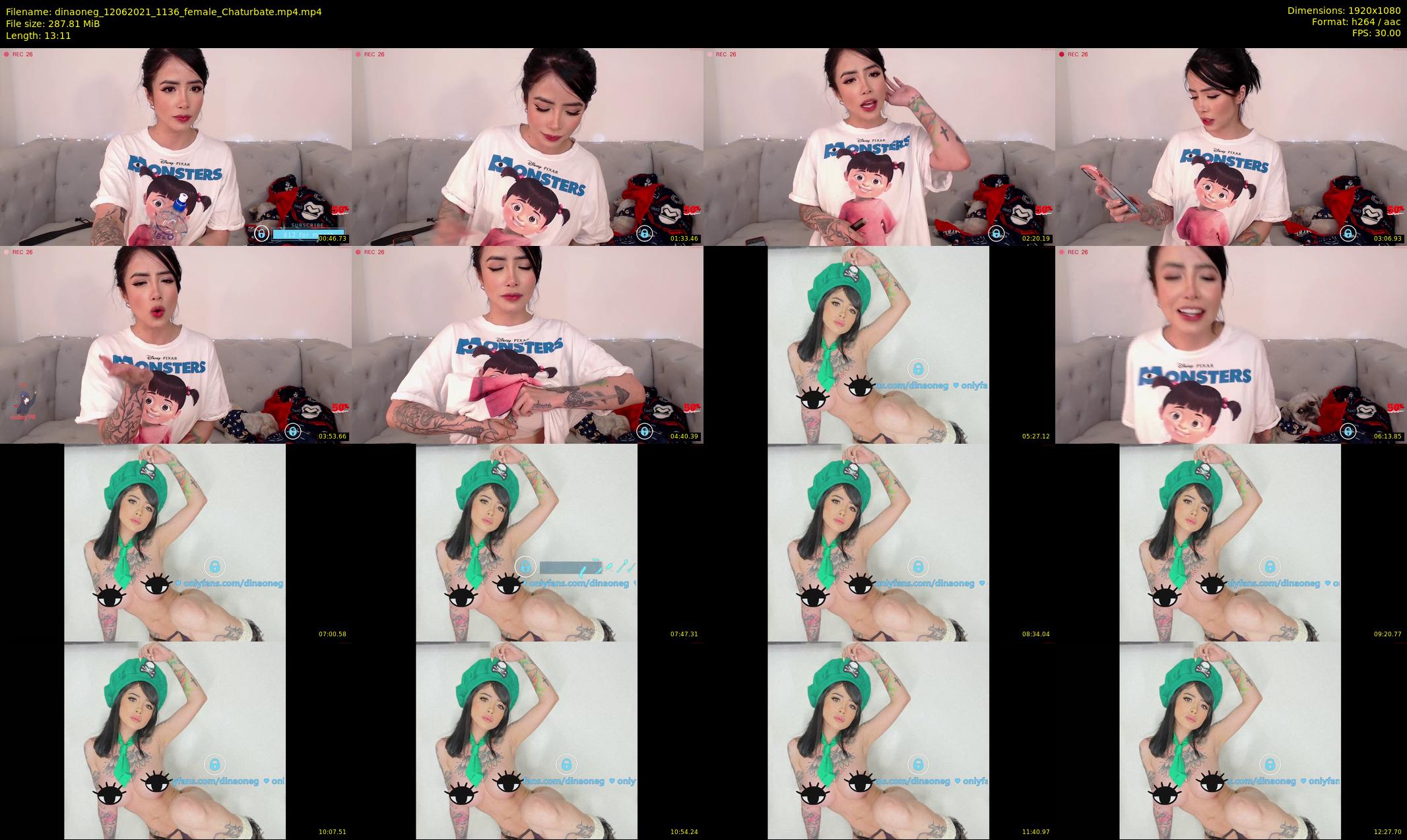 dinaoneg — 14 minute Chaturbate female cam show recording, 1080p, Jun 12, 2021