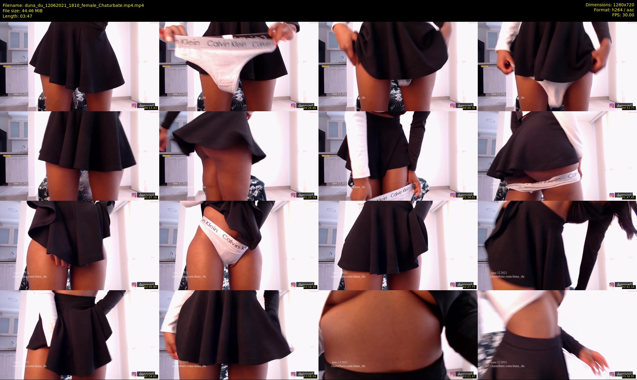 duna_du — 4 minute Chaturbate female cam show recording, 720p, Jun 12, 2021