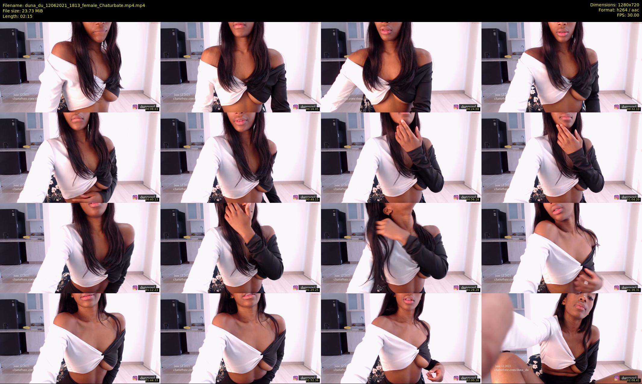 duna_du — 3 minute Chaturbate female cam show recording, 720p, Jun 12, 2021