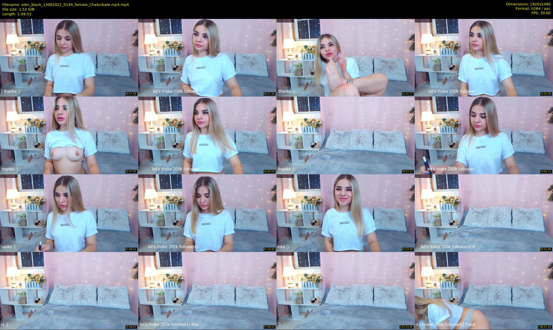 elen_black — 70 minute Chaturbate female cam show recording, 1080p, Jun 13, 2021