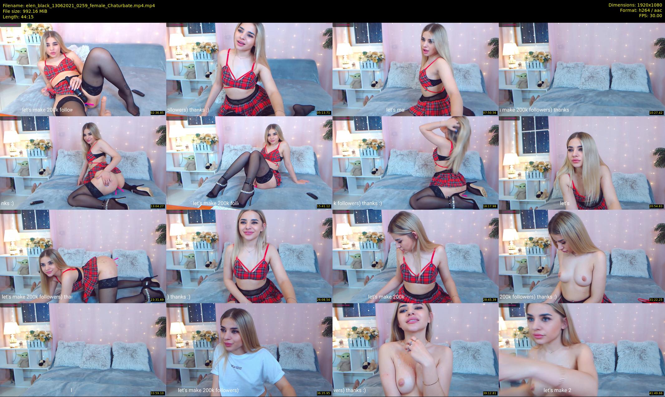 elen_black — 45 minute Chaturbate female cam show recording, 1080p, Jun 13, 2021