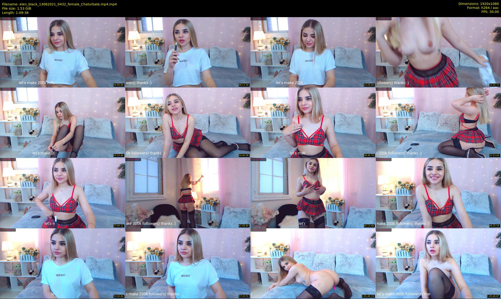 elen_black — 70 minute Chaturbate female cam show recording, 1080p, Jun 13, 2021