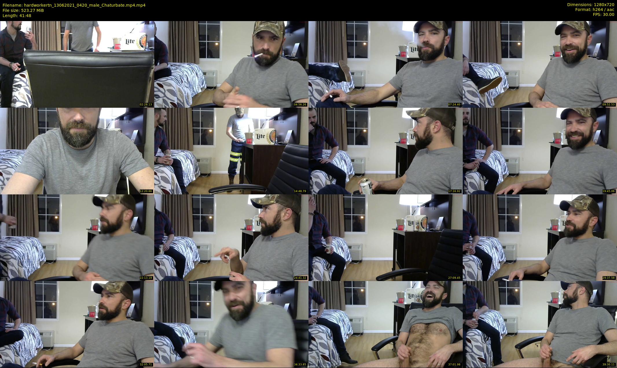hardworkertn — 42 minute Chaturbate male cam show recording, 720p, Jun 13, 2021