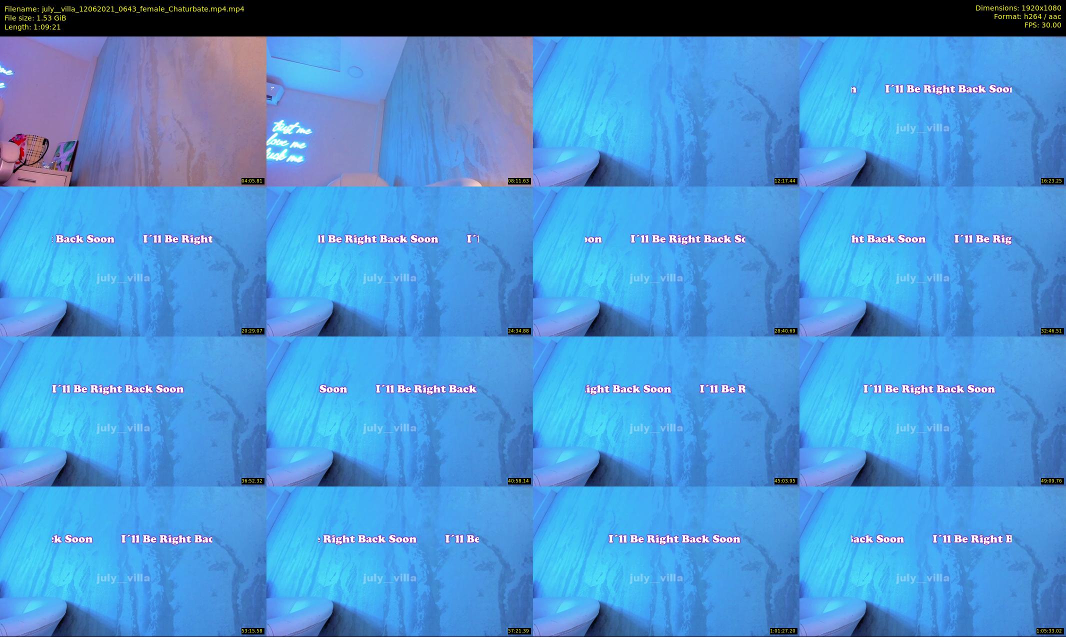 july__villa — 70 minute Chaturbate female cam show recording, 1080p, Jun 12, 2021