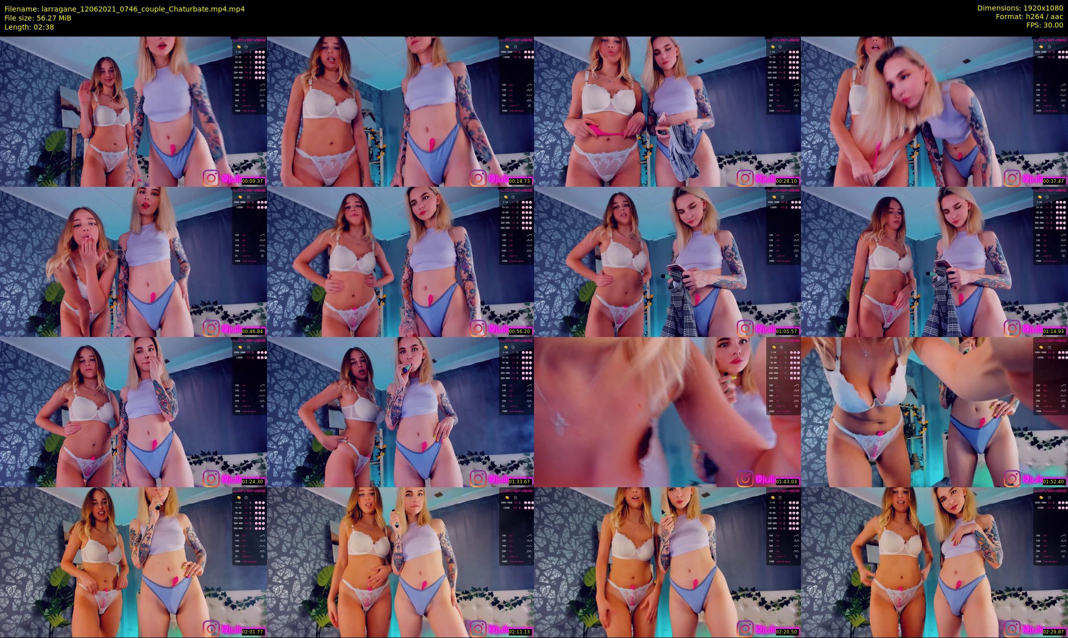 larragane — 3 minute Chaturbate couple cam show recording, 1080p, Jun 12, 2021