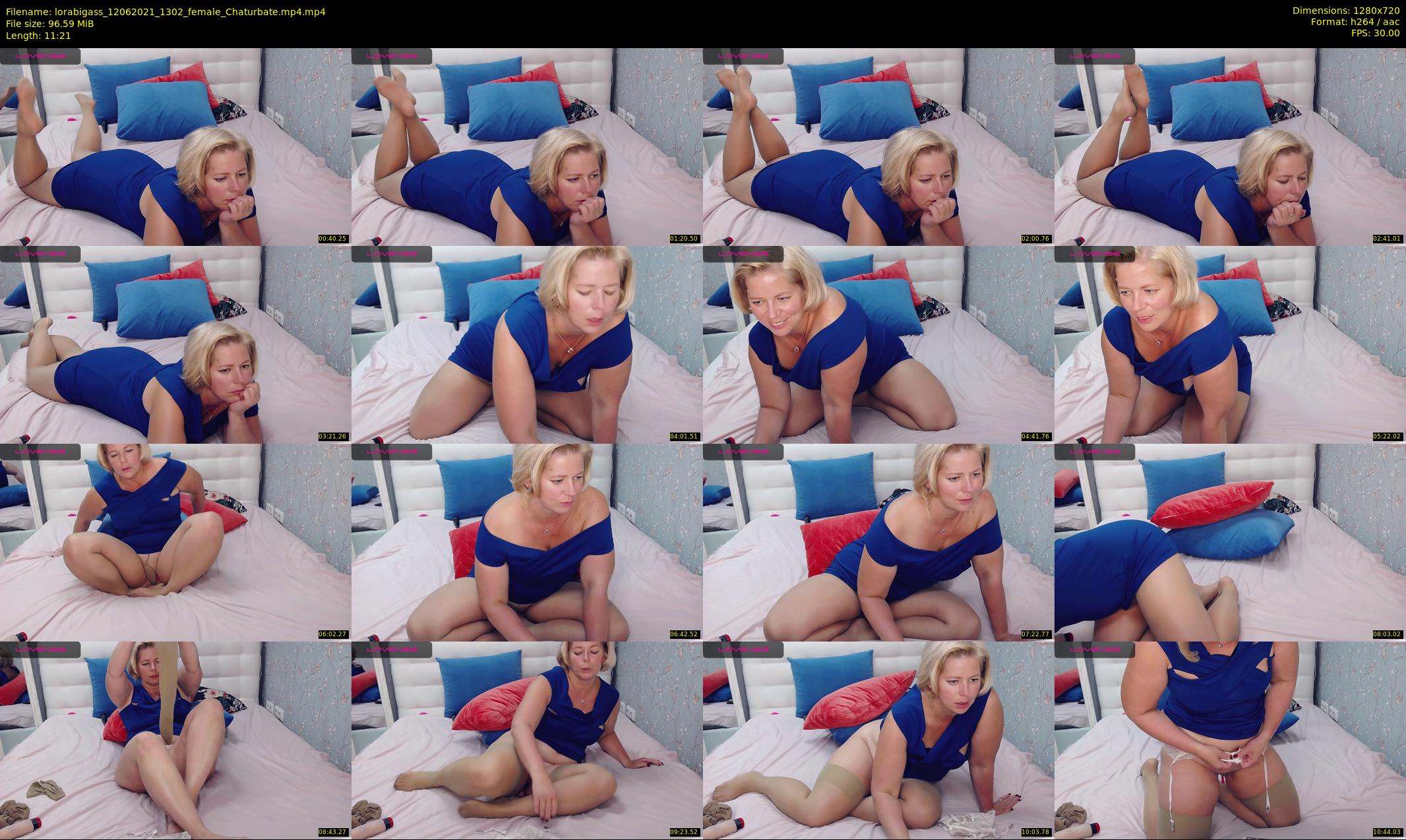 lorabigass — 12 minute Chaturbate female cam show recording, 720p, Jun 12, 2021