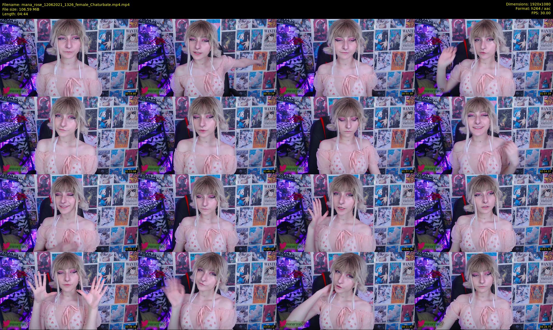 mana_rose — 5 minute Chaturbate female cam show recording, 1080p, Jun 12, 2021