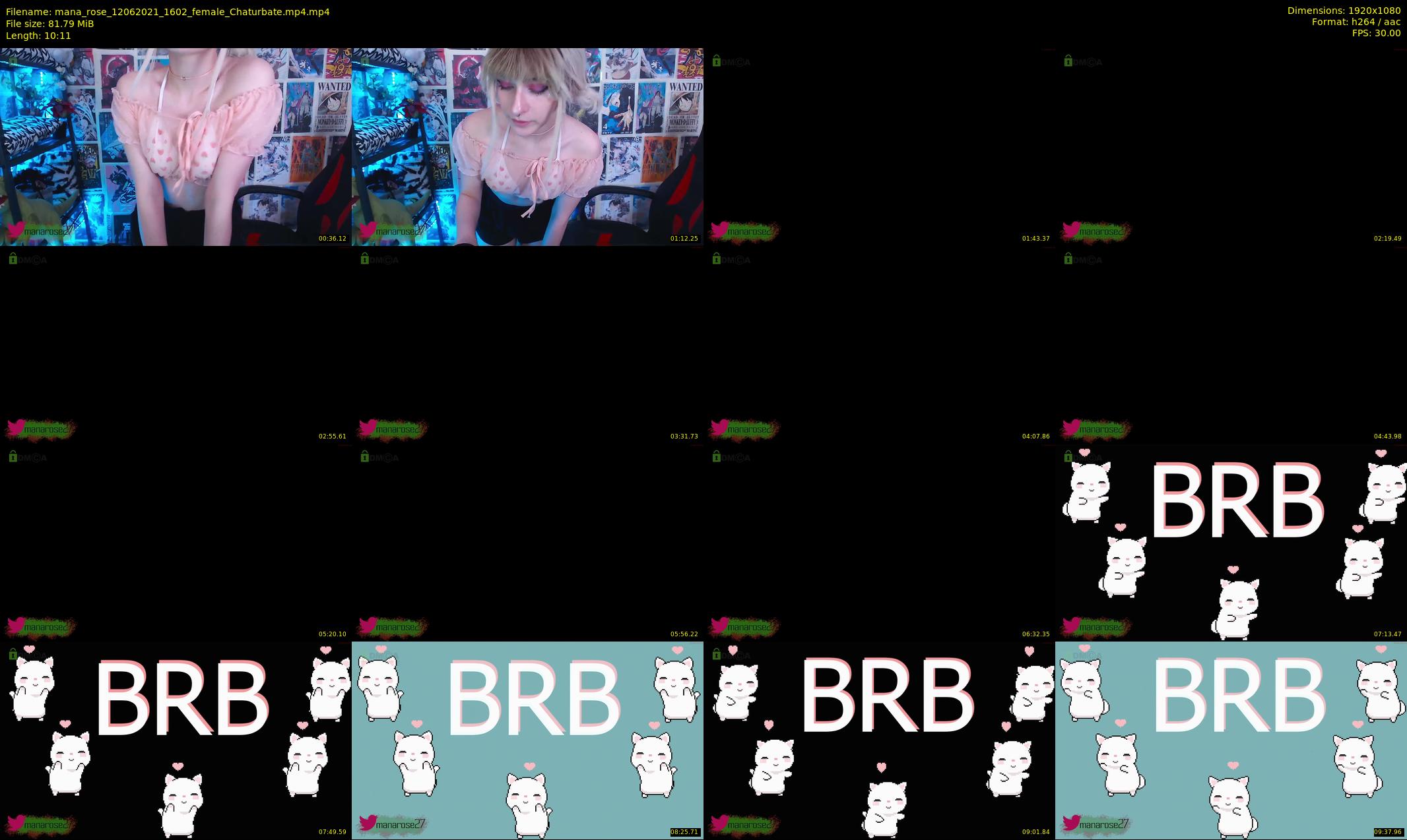 mana_rose — 11 minute Chaturbate female cam show recording, 1080p, Jun 12, 2021