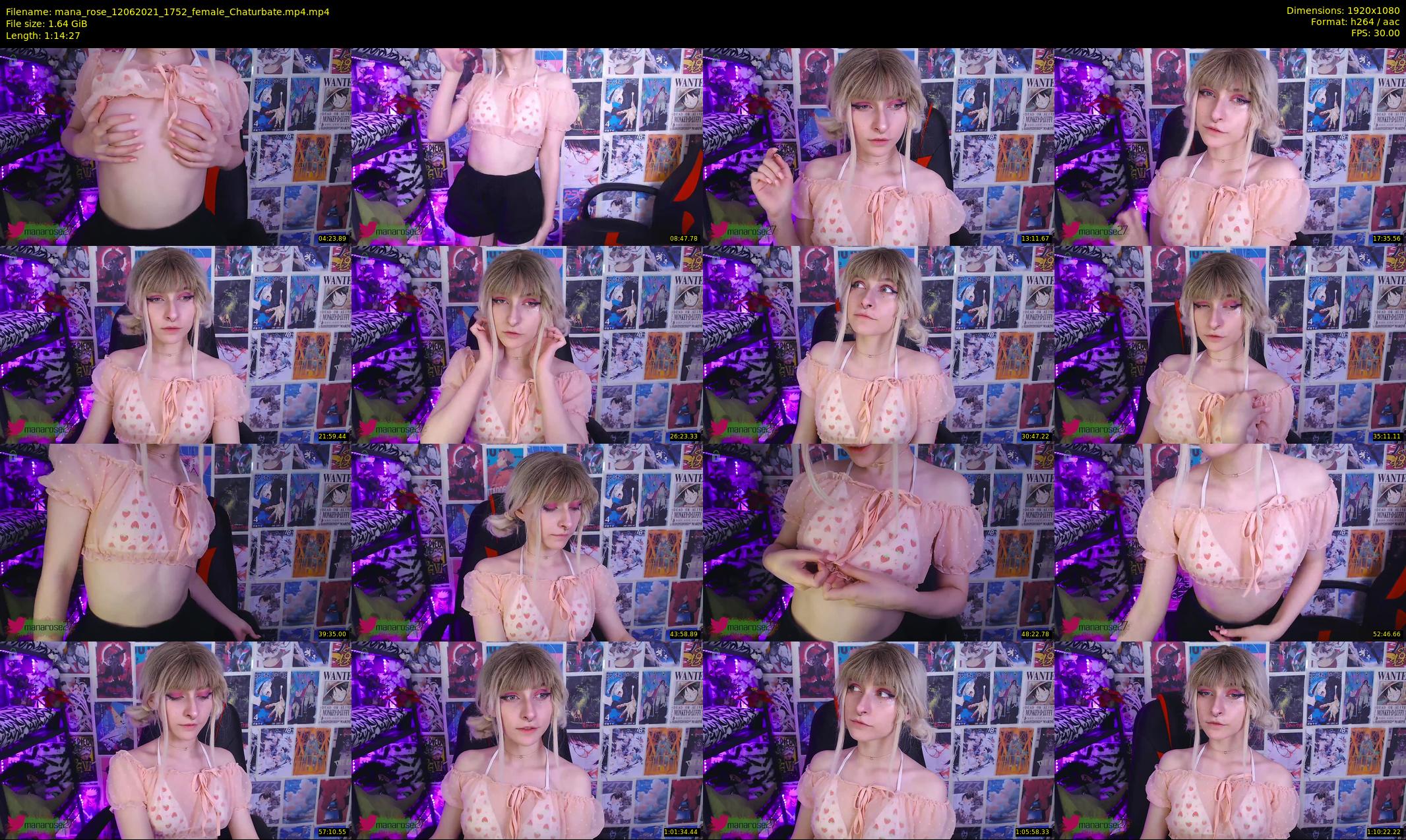mana_rose — 75 minute Chaturbate female cam show recording, 1080p, Jun 12, 2021