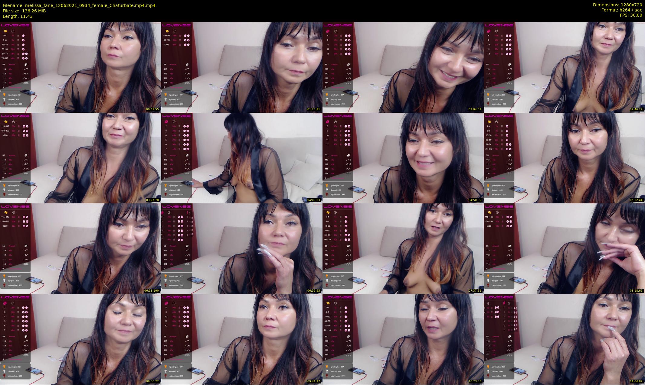 melissa_fane — 12 minute Chaturbate female cam show recording, 720p, Jun 12, 2021