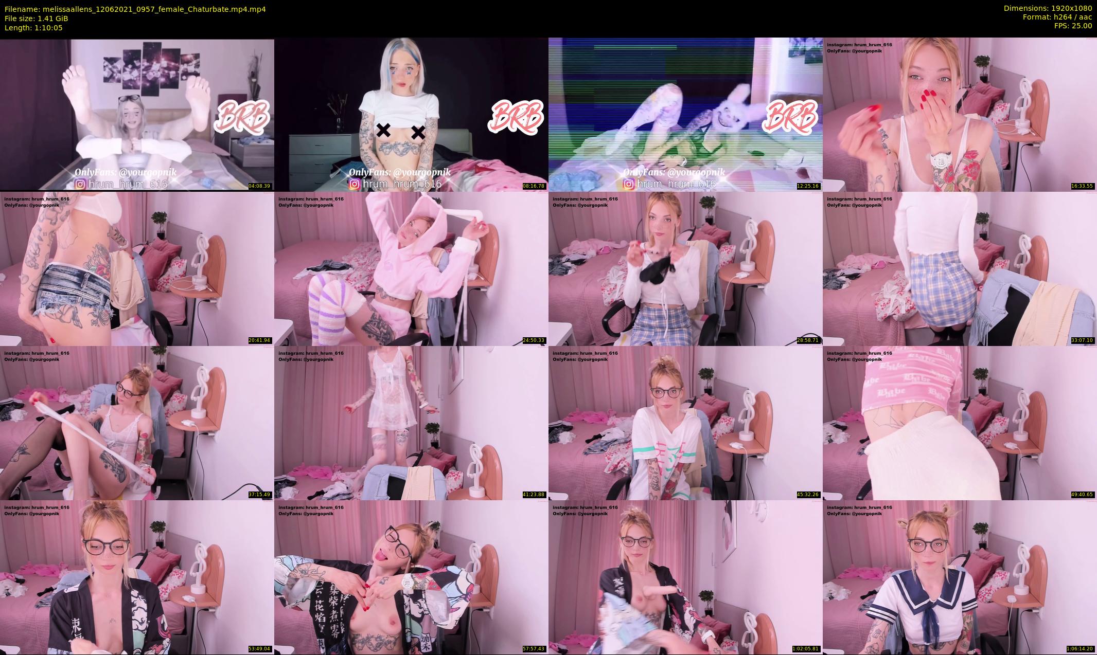 melissaallens — 71 minute Chaturbate female cam show recording, 1080p, Jun 12, 2021
