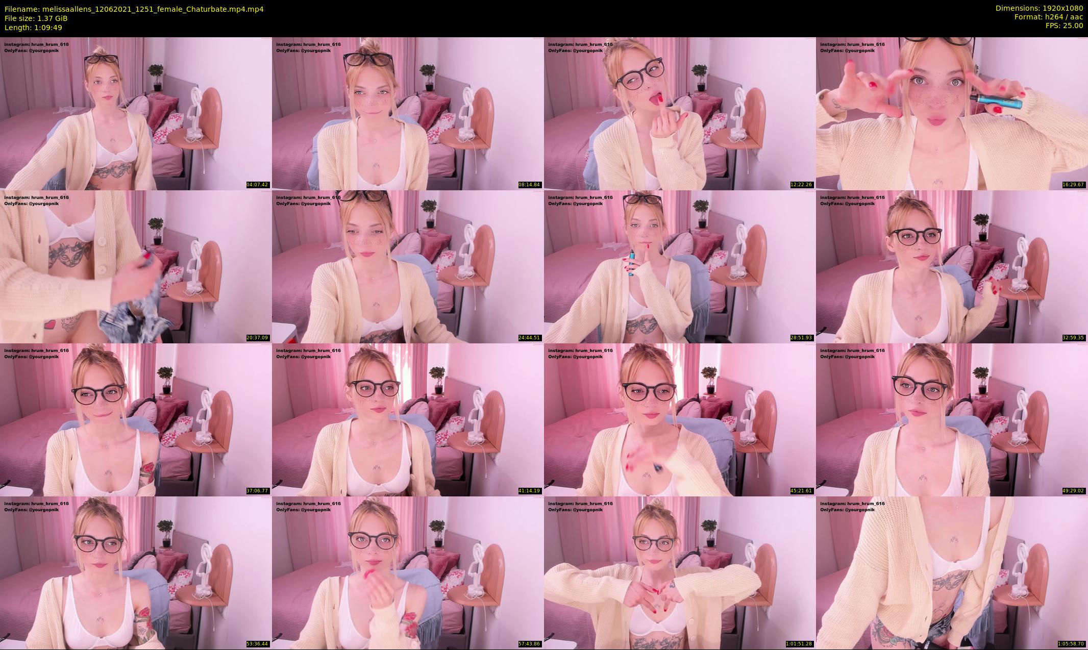melissaallens — 70 minute Chaturbate female cam show recording, 1080p, Jun 12, 2021