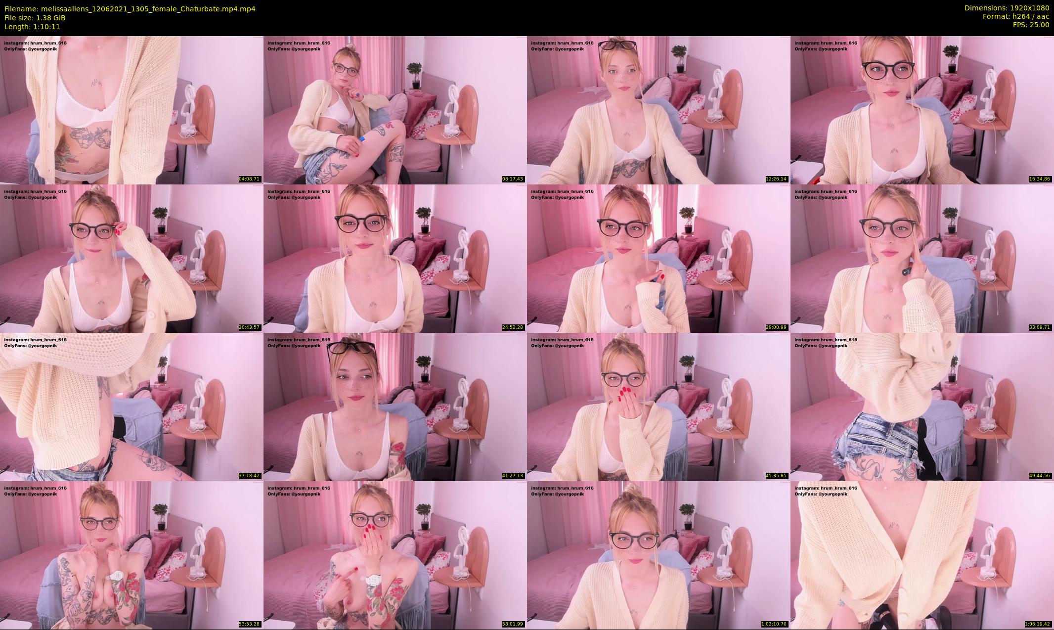 melissaallens — 71 minute Chaturbate female cam show recording, 1080p, Jun 12, 2021