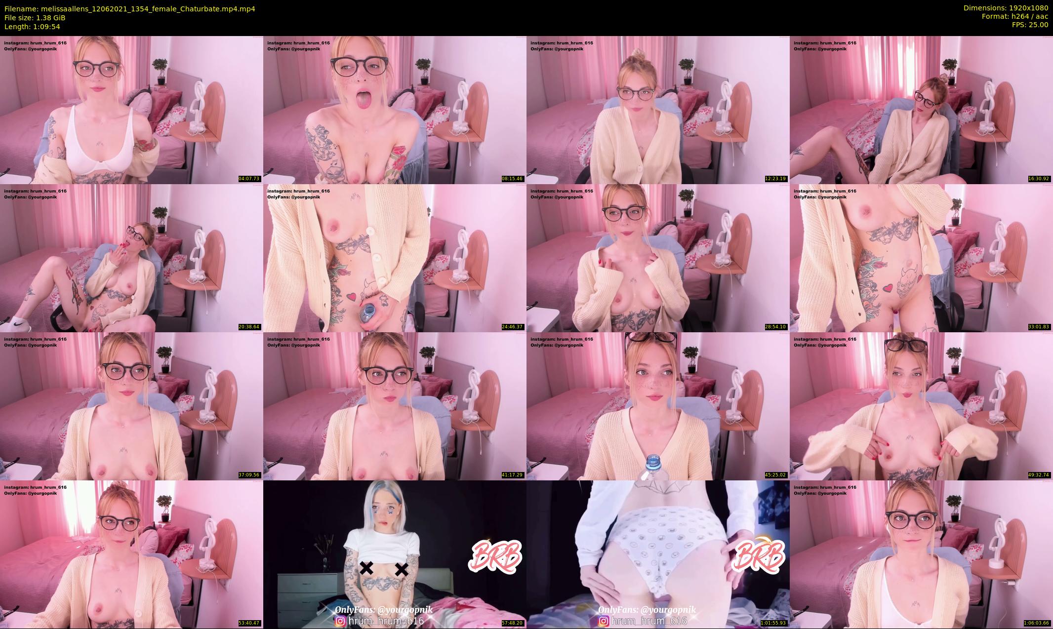 melissaallens — 70 minute Chaturbate female cam show recording, 1080p, Jun 12, 2021