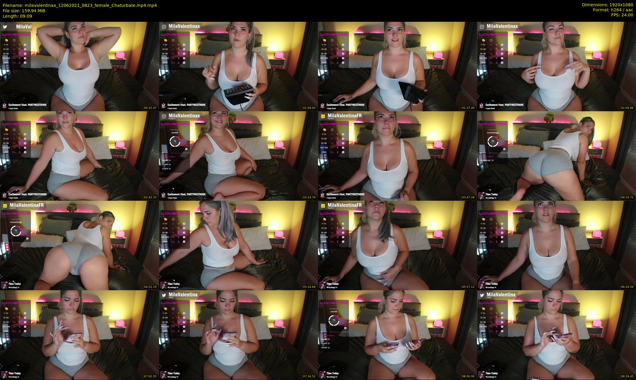 milavalentinax — 10 minute Chaturbate female cam show recording, 1080p, Jun 12, 2021