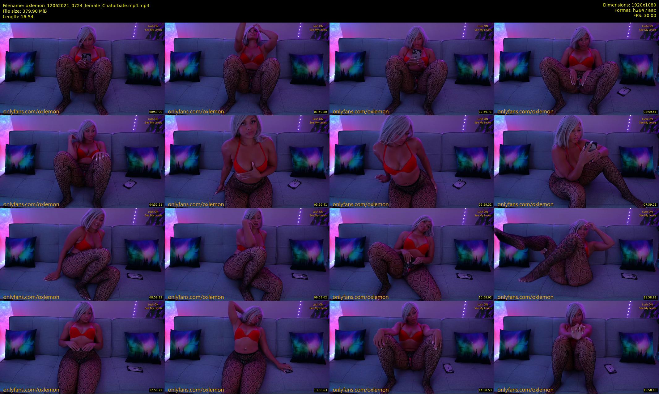 oxlemon — 17 minute Chaturbate female cam show recording, 1080p, Jun 12, 2021