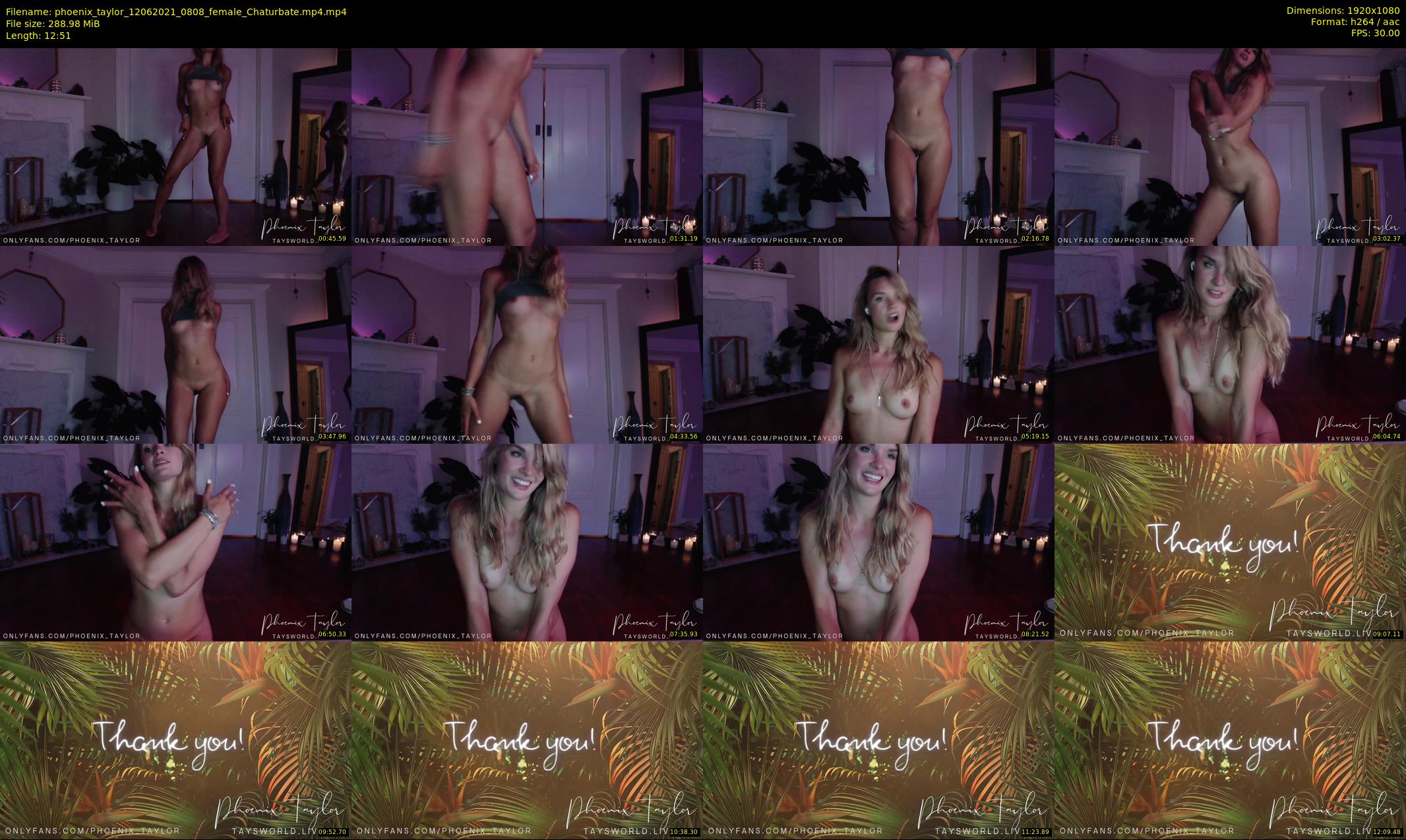 phoenix_taylor — 13 minute Chaturbate female cam show recording, 1080p, Jun 12, 2021