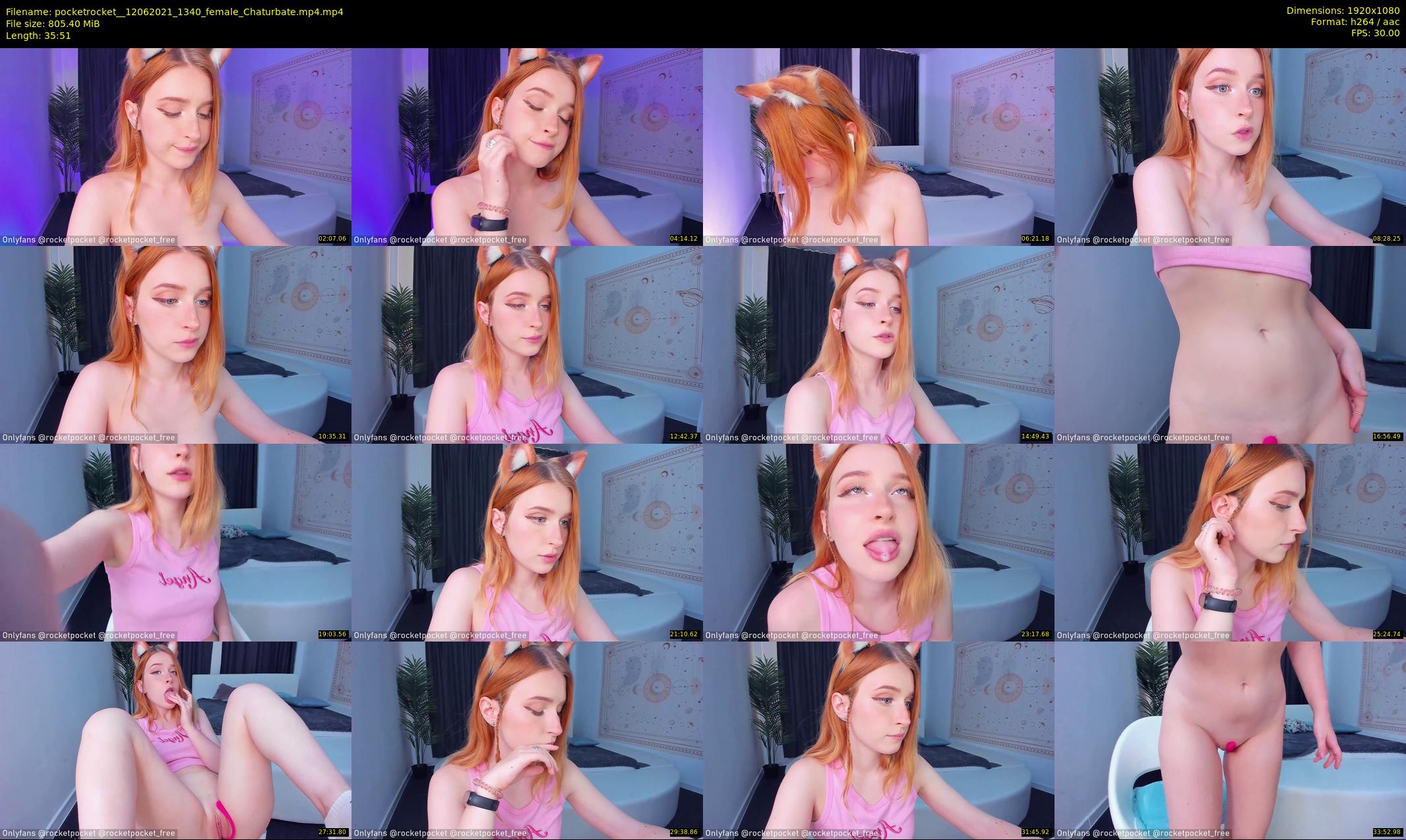 pocketrocket_ — 36 minute Chaturbate female cam show recording, 1080p, Jun 12, 2021