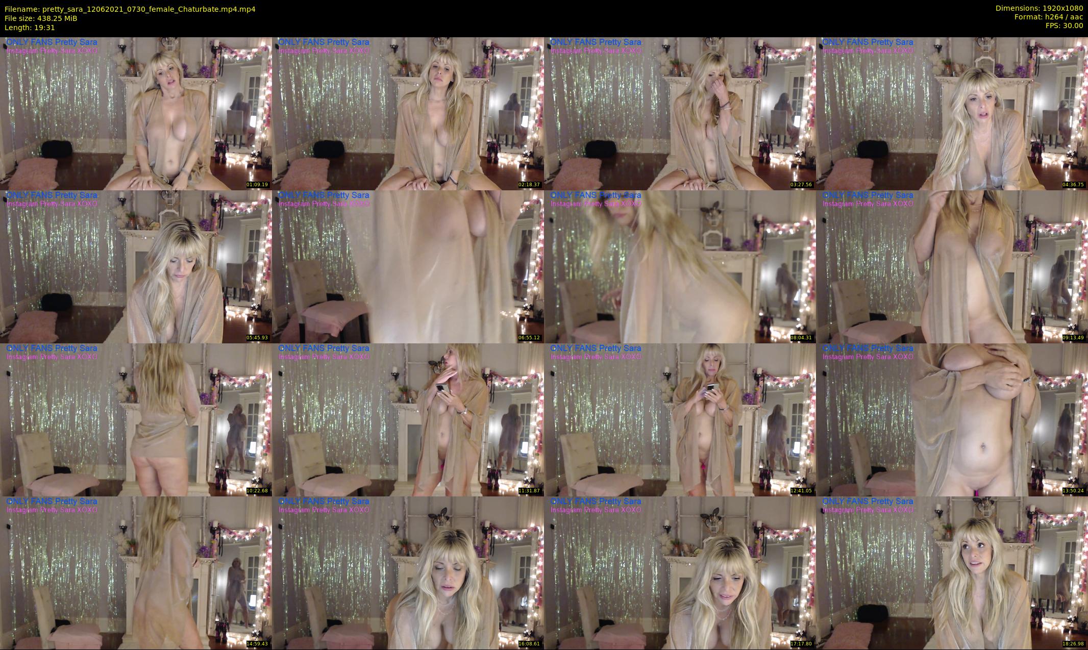 pretty_sara — 20 minute Chaturbate female cam show recording, 1080p, Jun 12, 2021