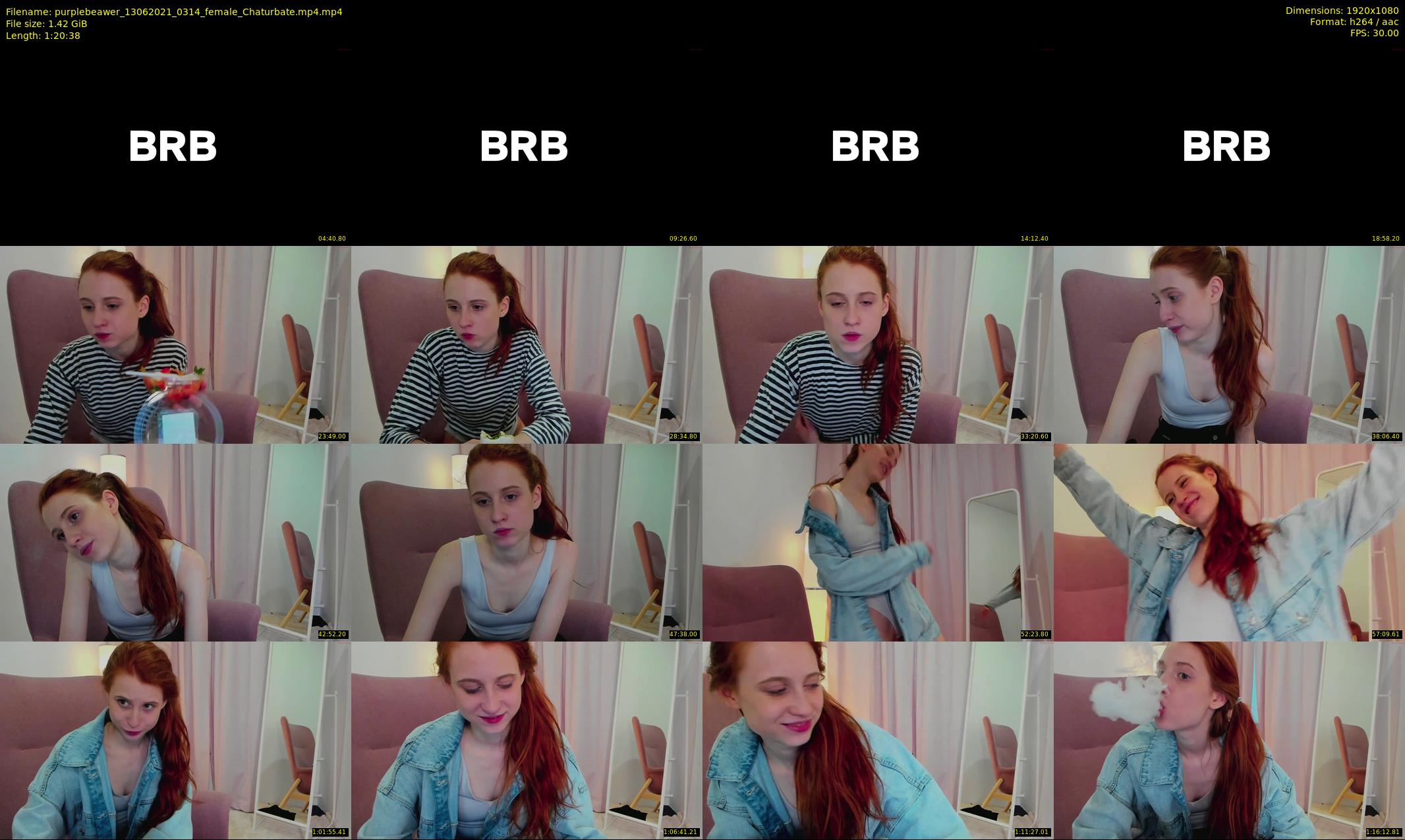 purplebeawer — 81 minute Chaturbate female cam show recording, 1080p, Jun 13, 2021