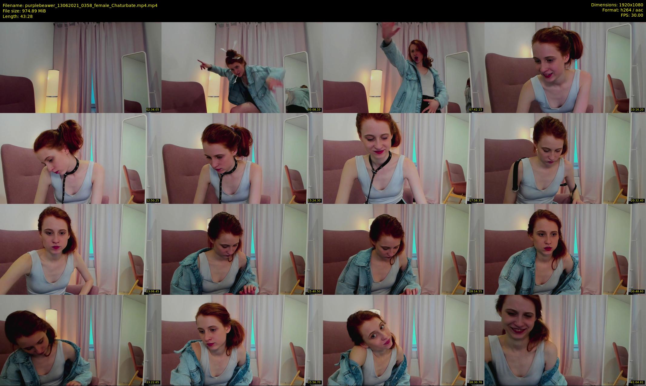 purplebeawer — 44 minute Chaturbate female cam show recording, 1080p, Jun 13, 2021