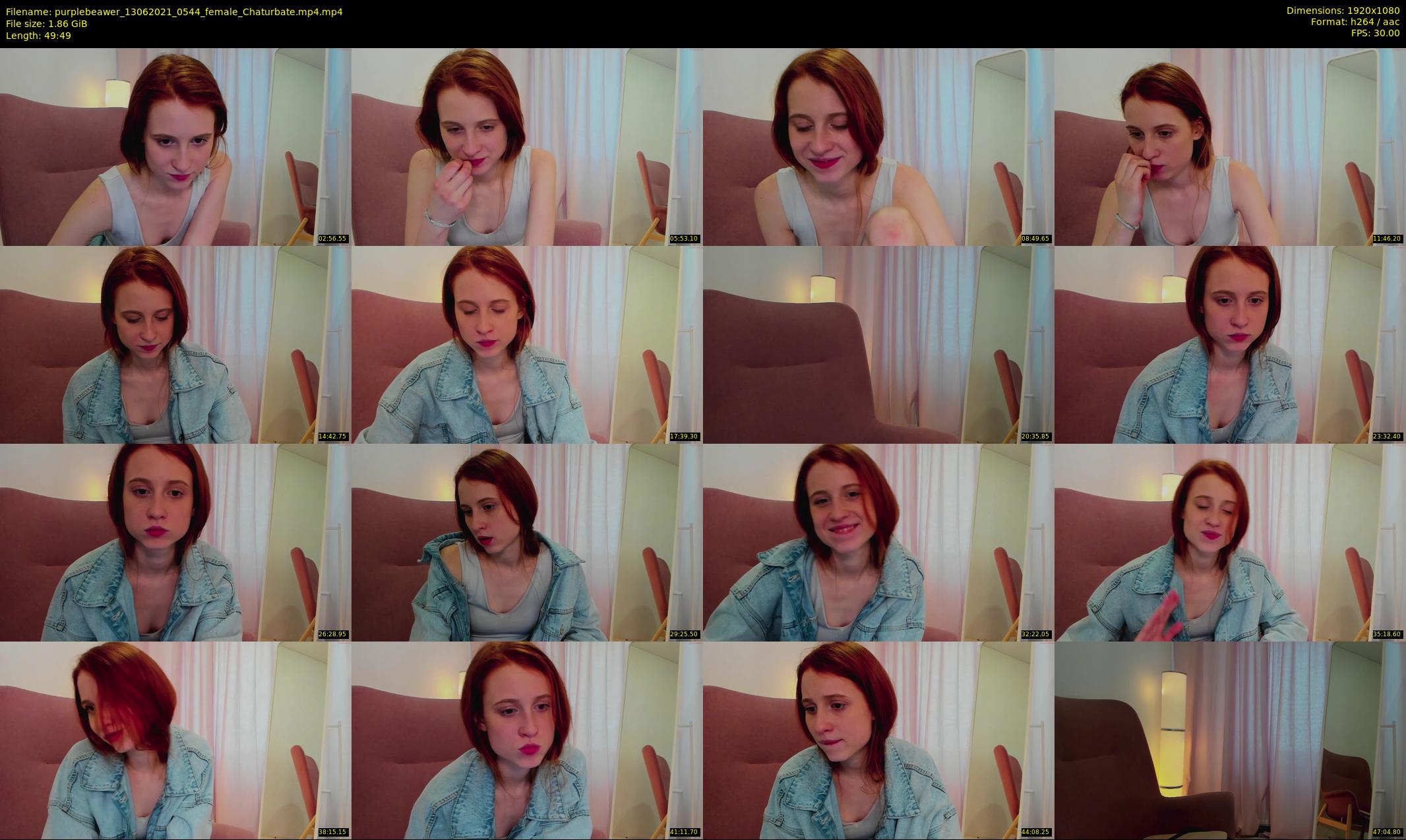 purplebeawer — 50 minute Chaturbate female cam show recording, 1080p, Jun 13, 2021