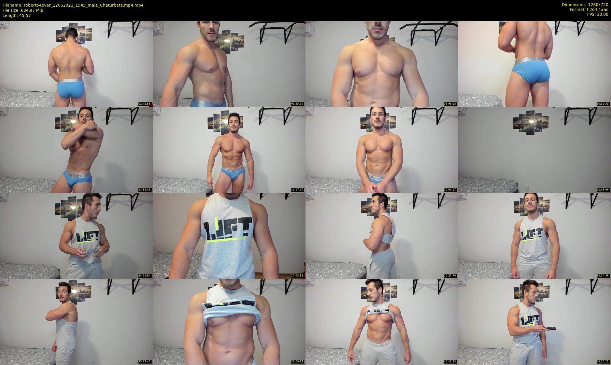 roberto4ever — 46 minute Chaturbate male cam show recording, 720p, Jun 12, 2021