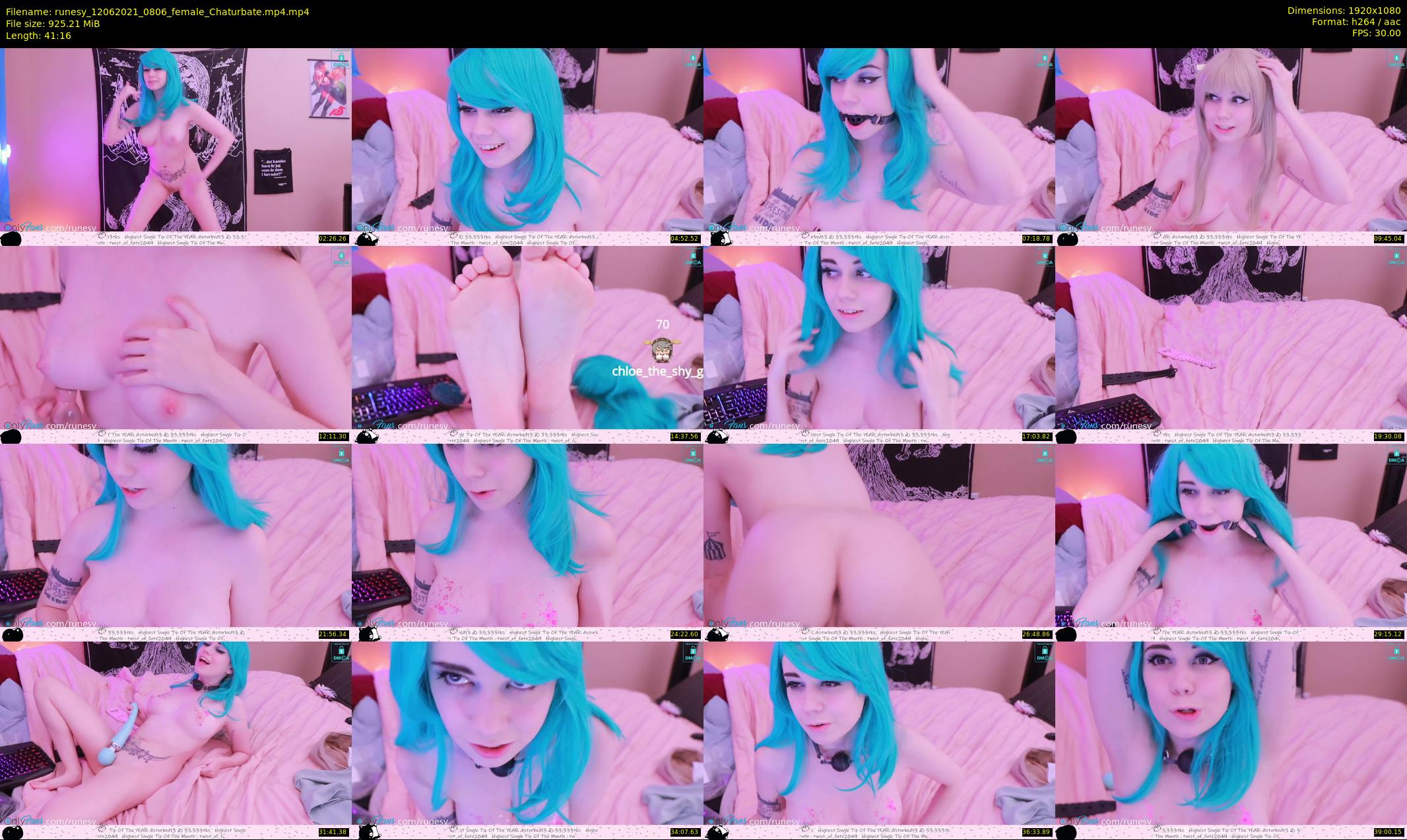 runesy — 42 minute Chaturbate female cam show recording, 1080p, Jun 12, 2021