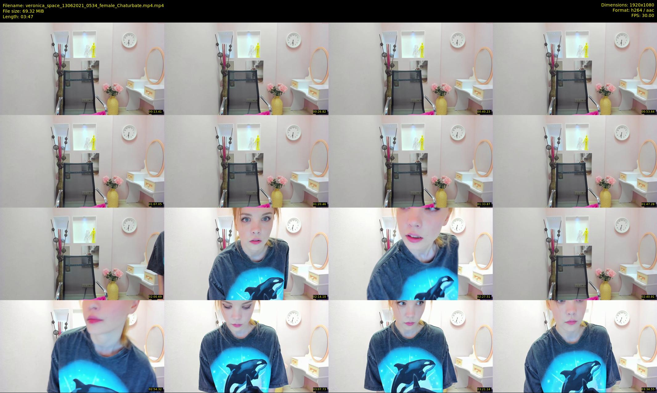veronica_space — 4 minute Chaturbate female cam show recording, 1080p, Jun 13, 2021