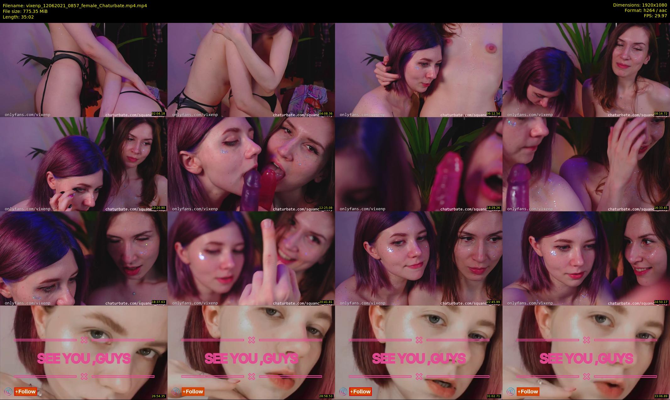 vixenp — 36 minute Chaturbate female cam show recording, 1080p, Jun 12, 2021