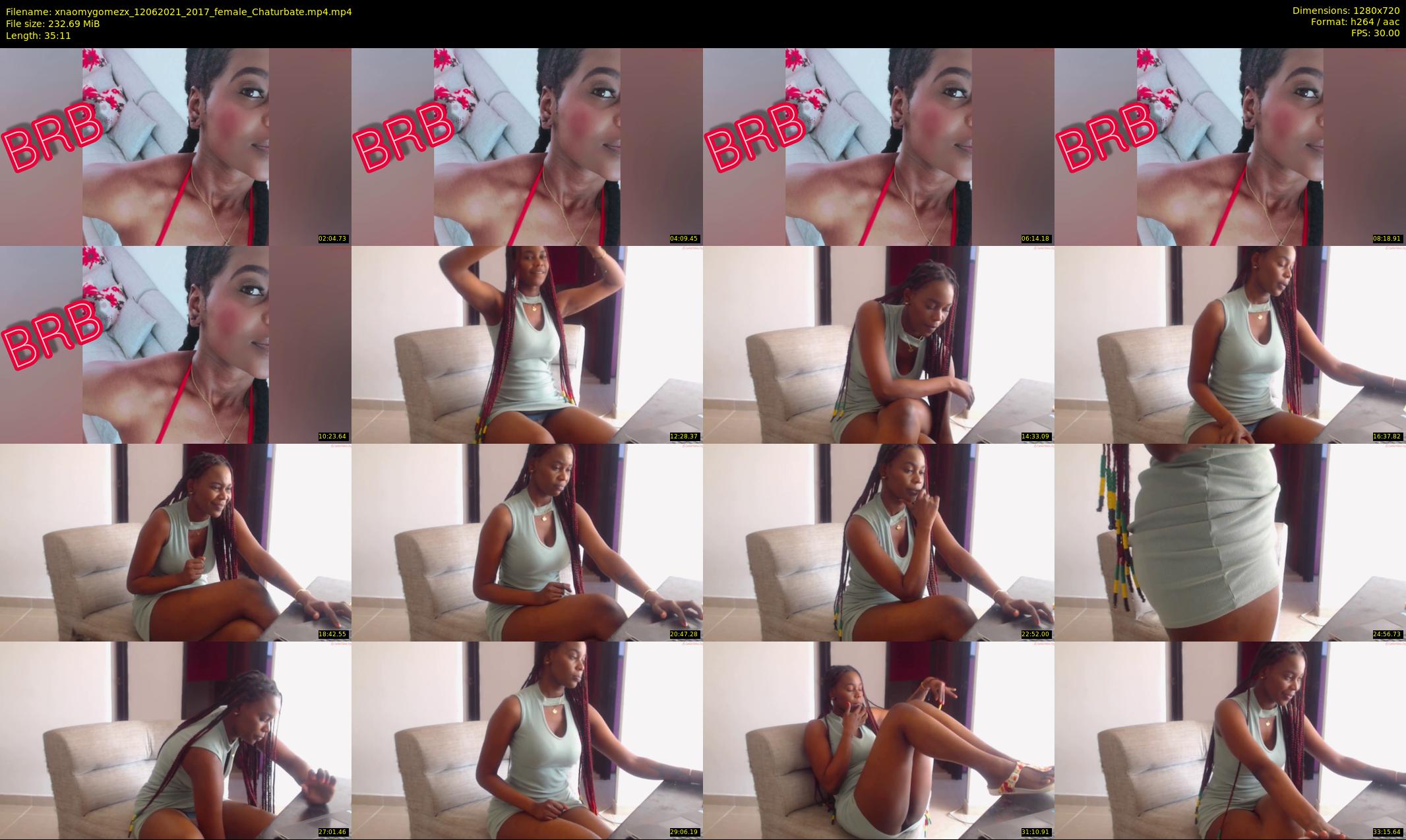 xnaomygomezx — 36 minute Chaturbate female cam show recording, 720p, Jun 12, 2021